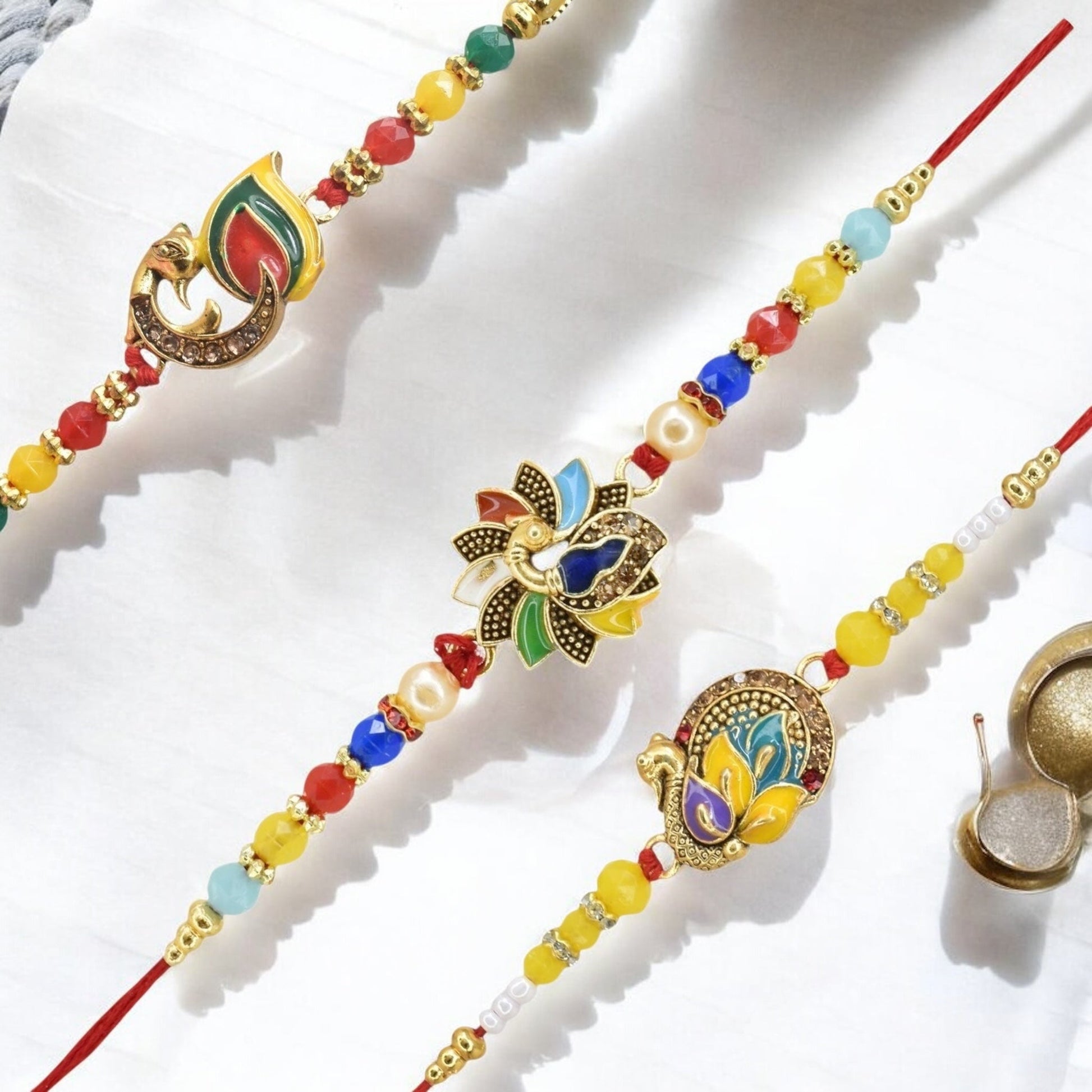 Rakhi with Greeting Card and Box