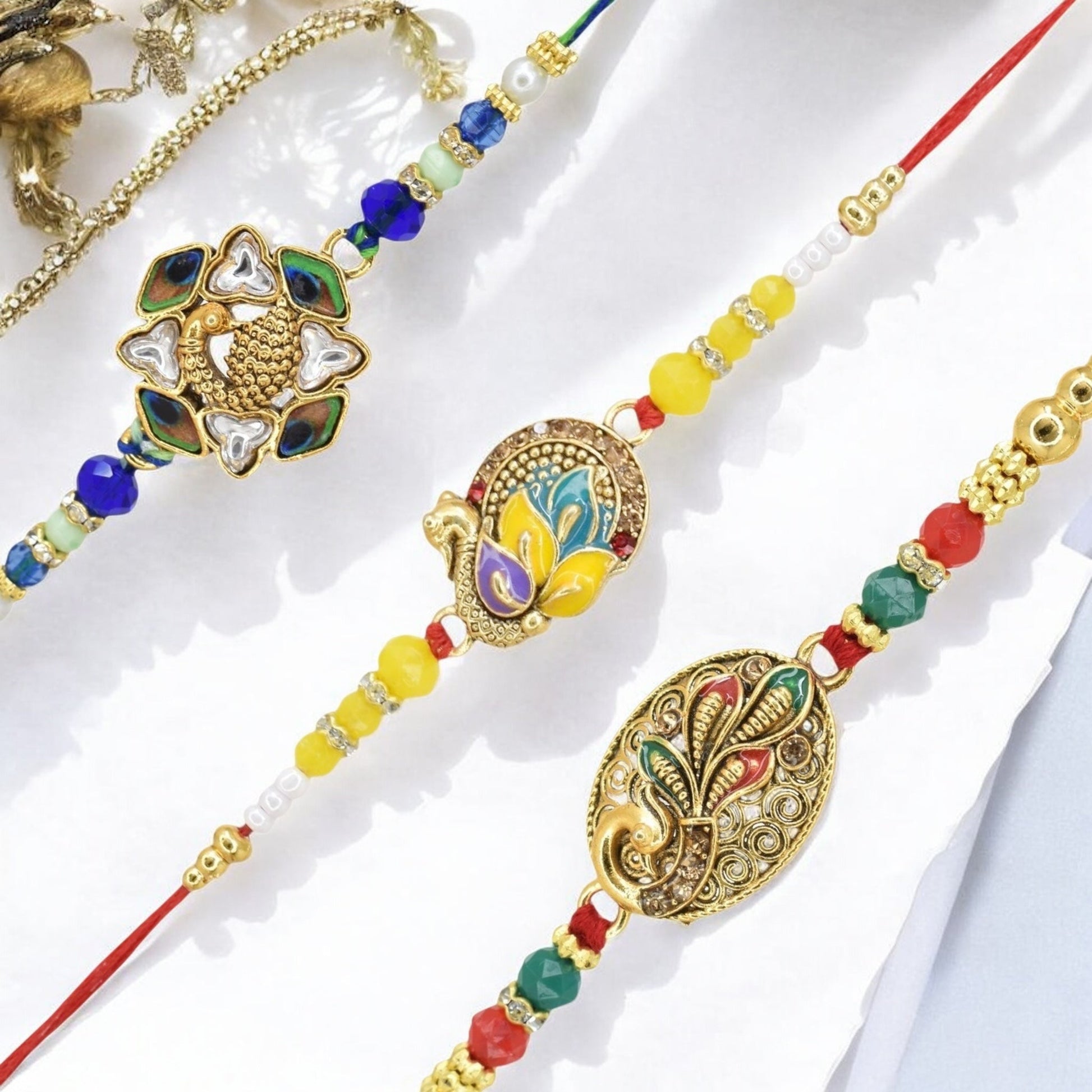 Rakhi with Greeting Card and Box