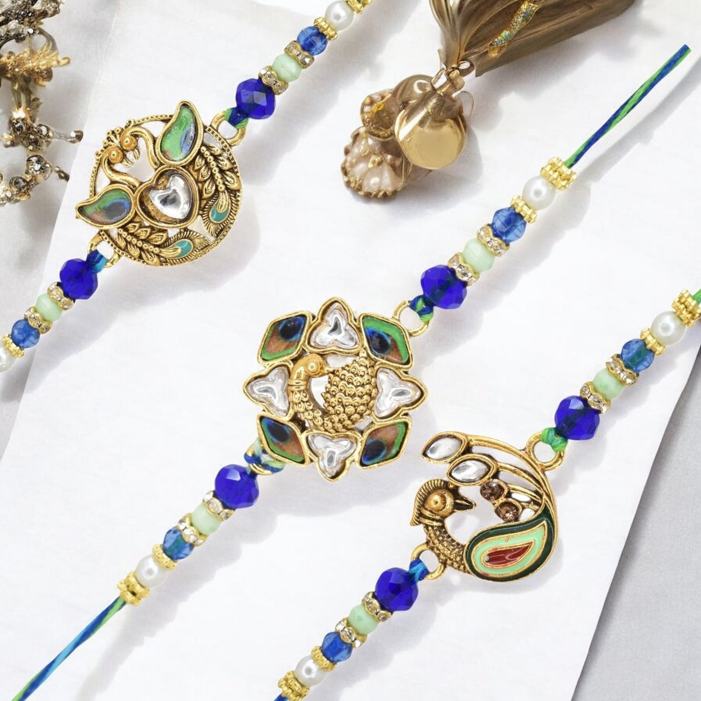 Rakhi with Greeting Card and Box