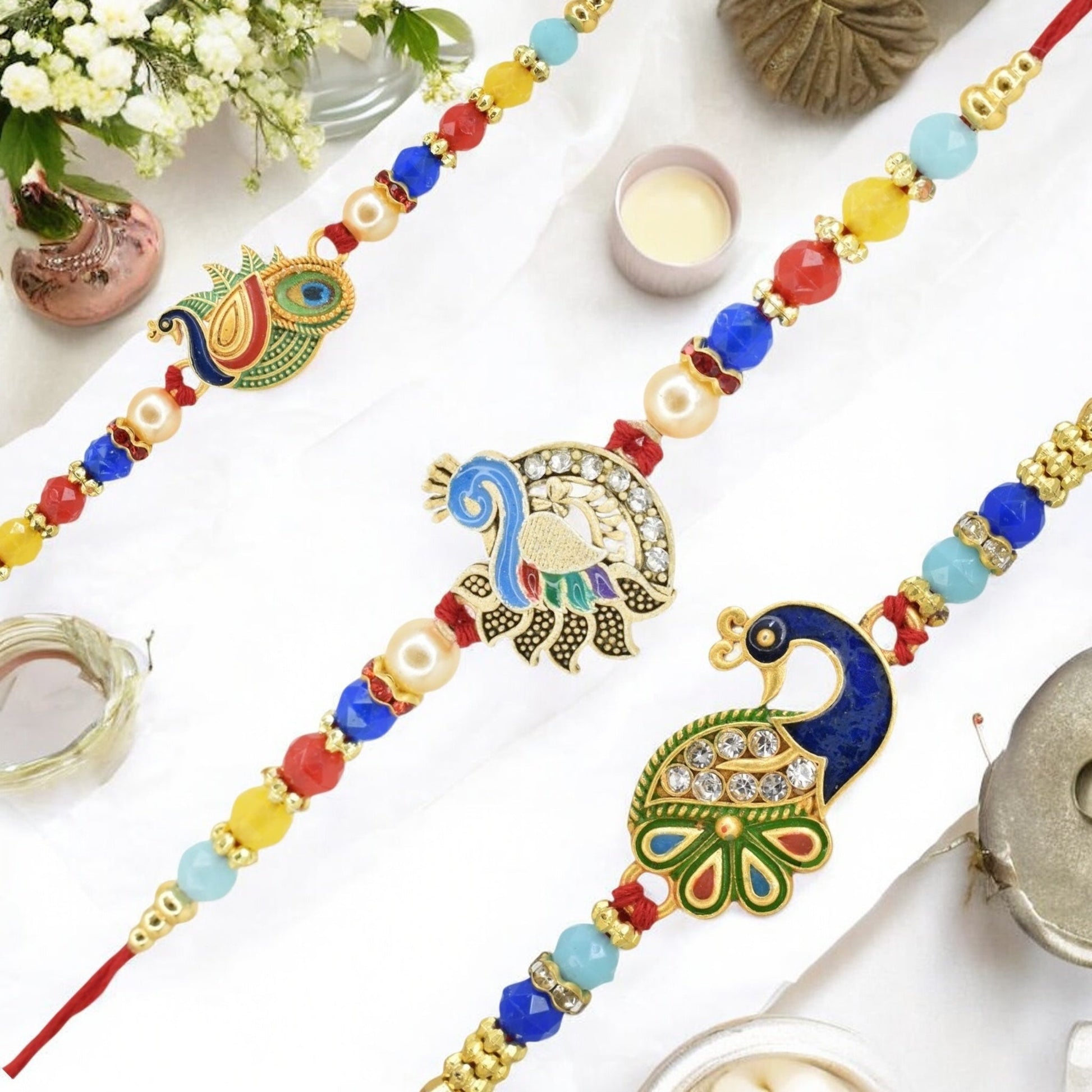 Rakhi with Greeting Card and Box