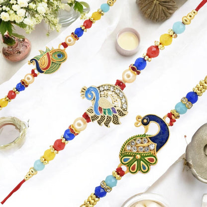 Rakhi with Greeting Card and Box