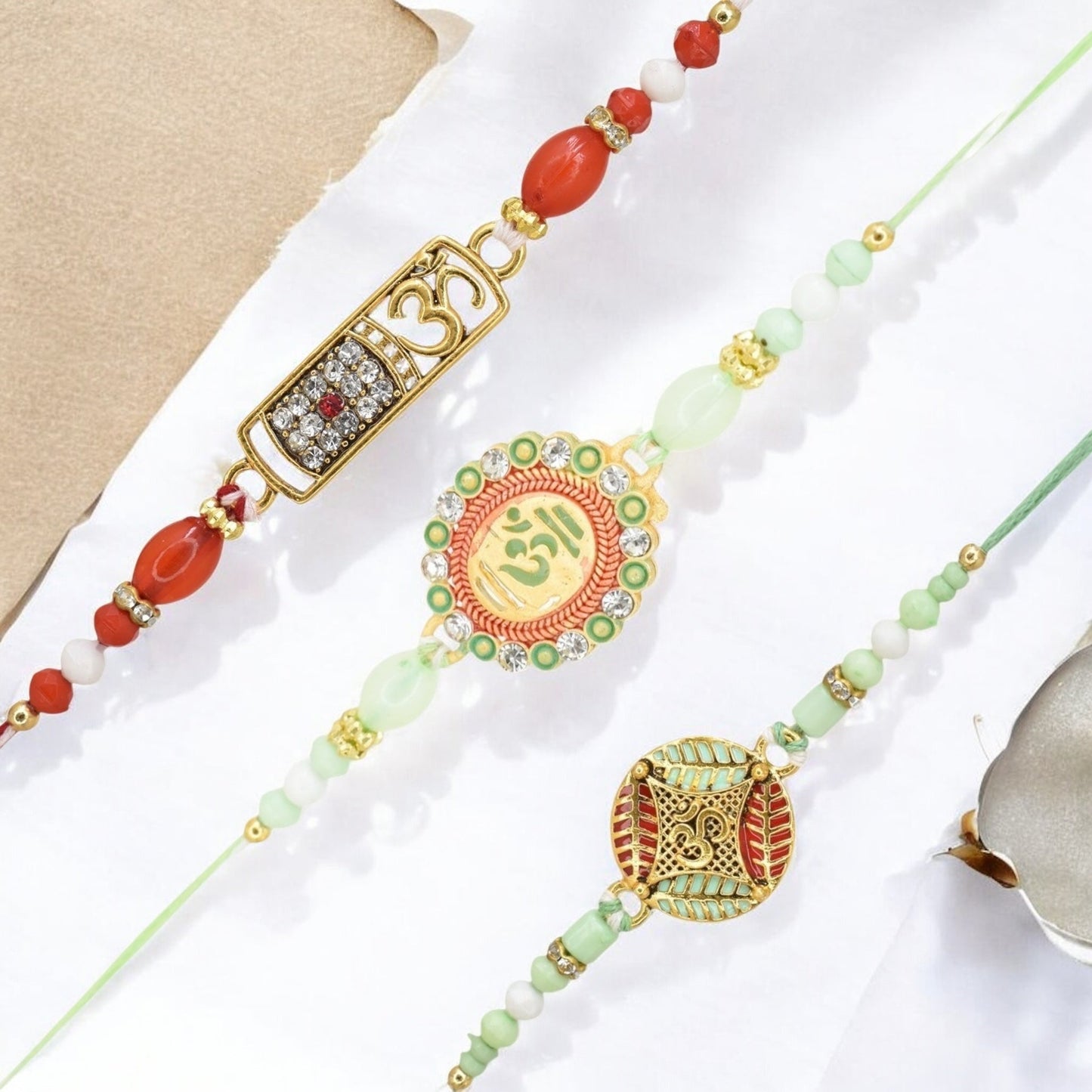 Rakhi with Greeting Card and Box