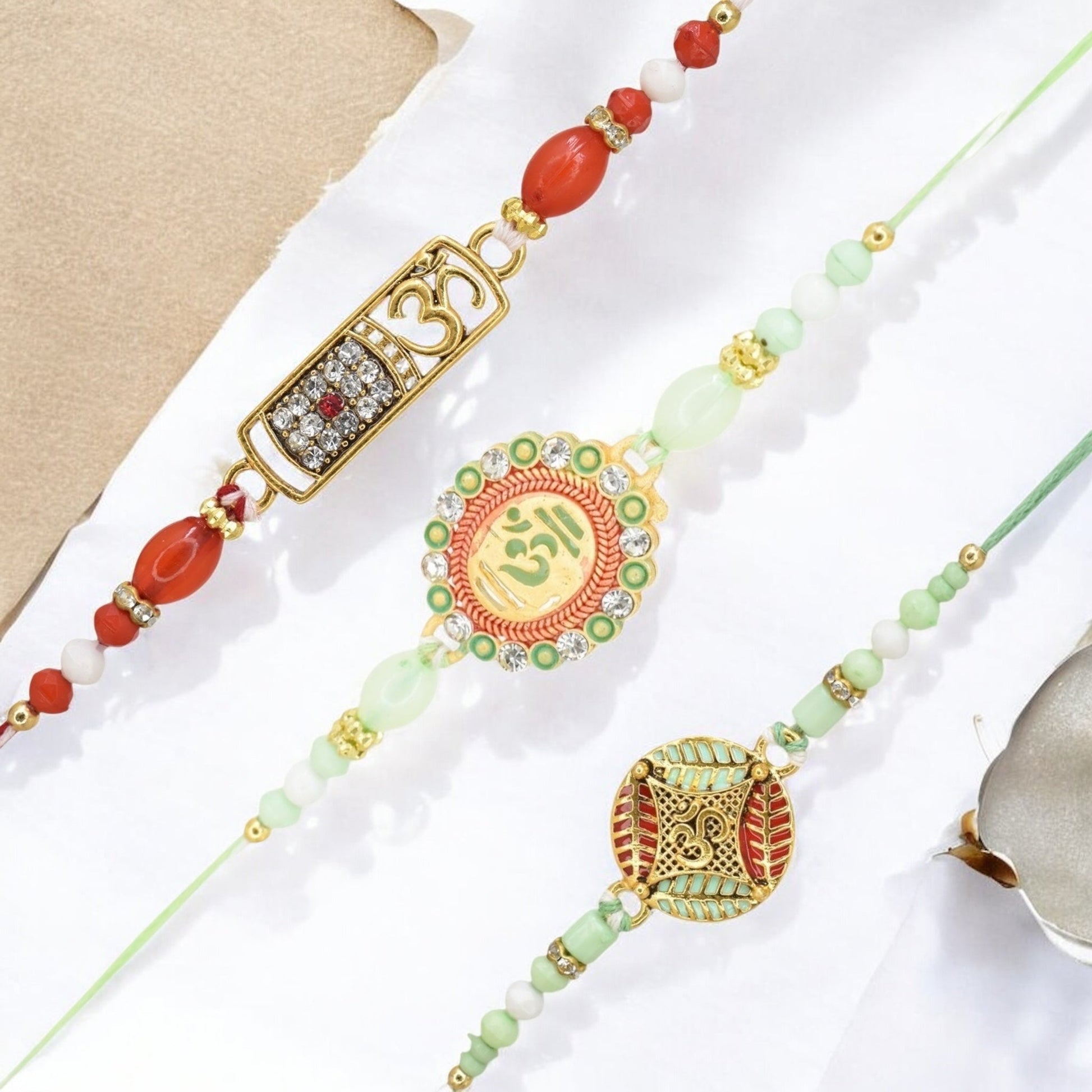 Rakhi with Greeting Card and Box