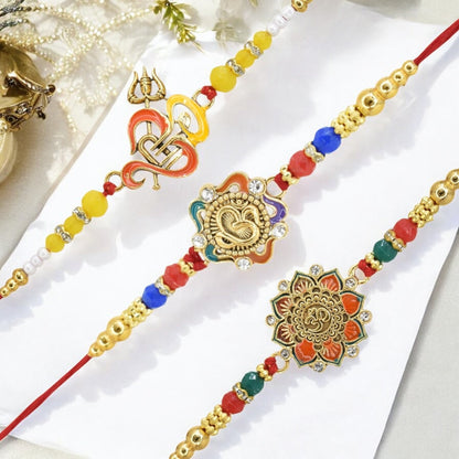 Rakhi with Greeting Card and Box