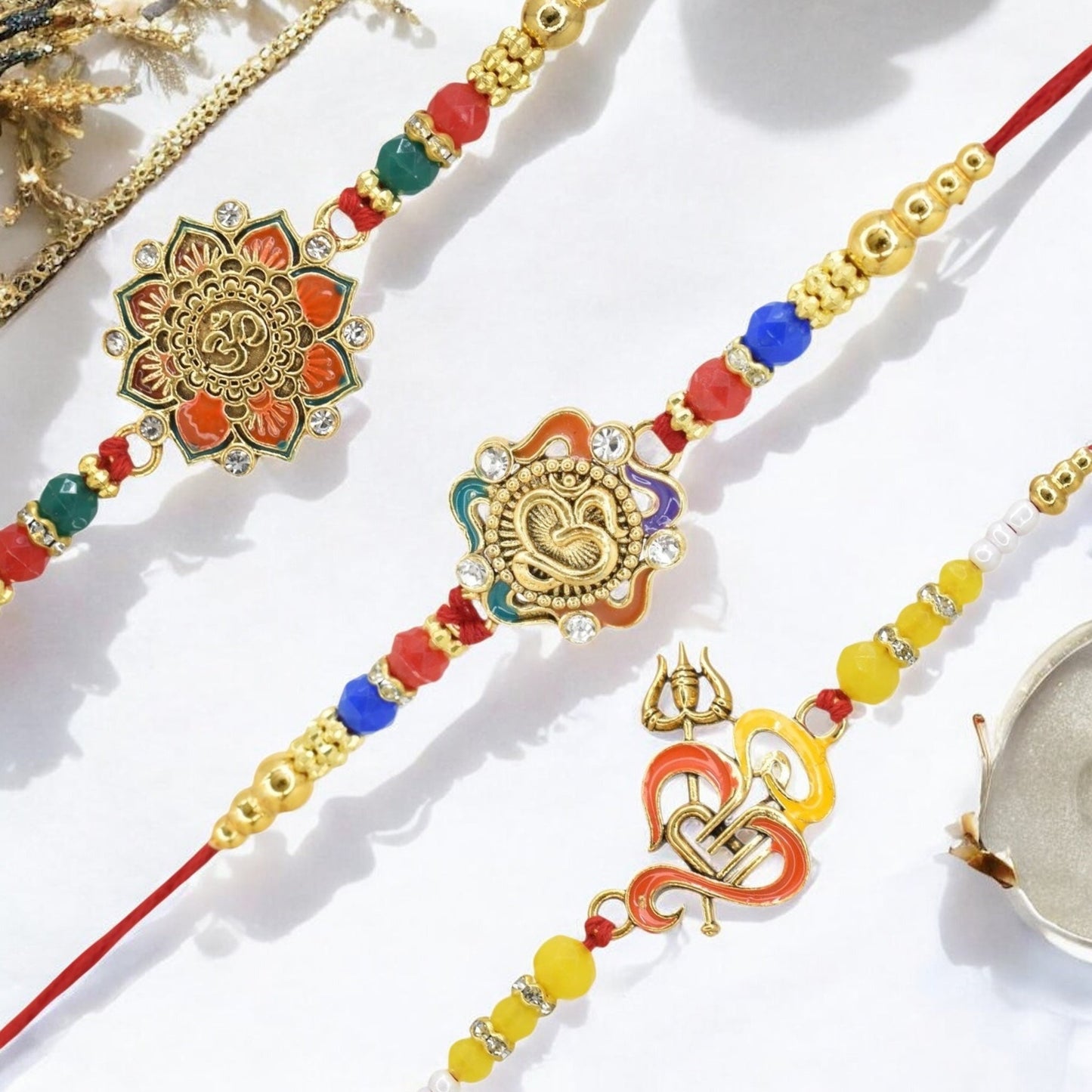 Rakhi with Greeting Card and Box