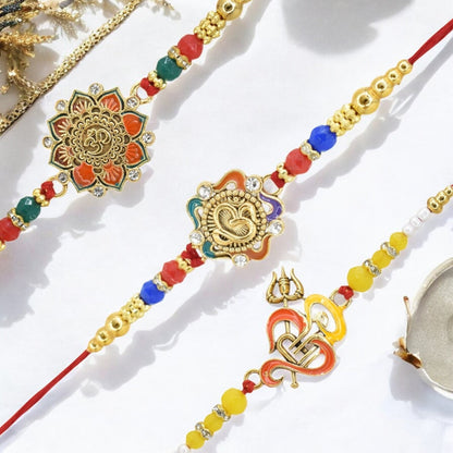 Rakhi with Greeting Card and Box