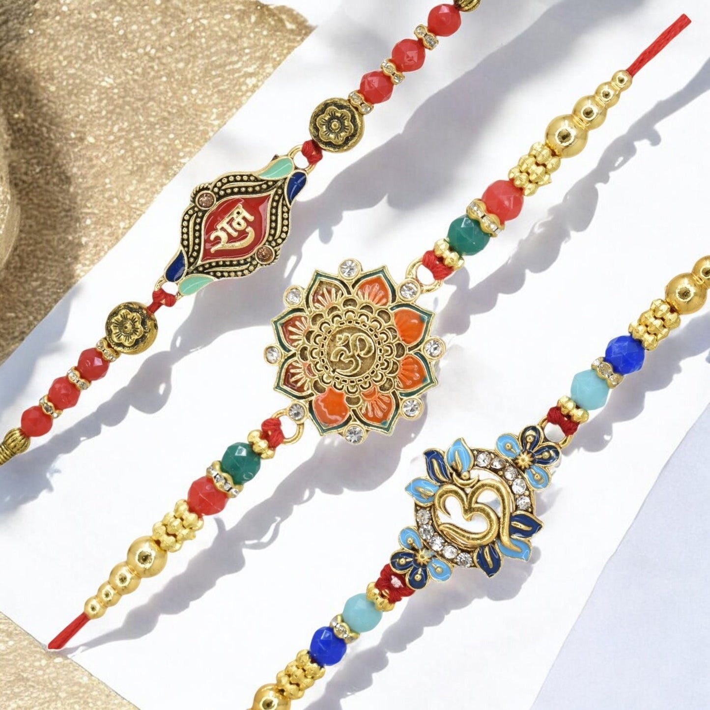 Rakhi with Greeting Card and Box