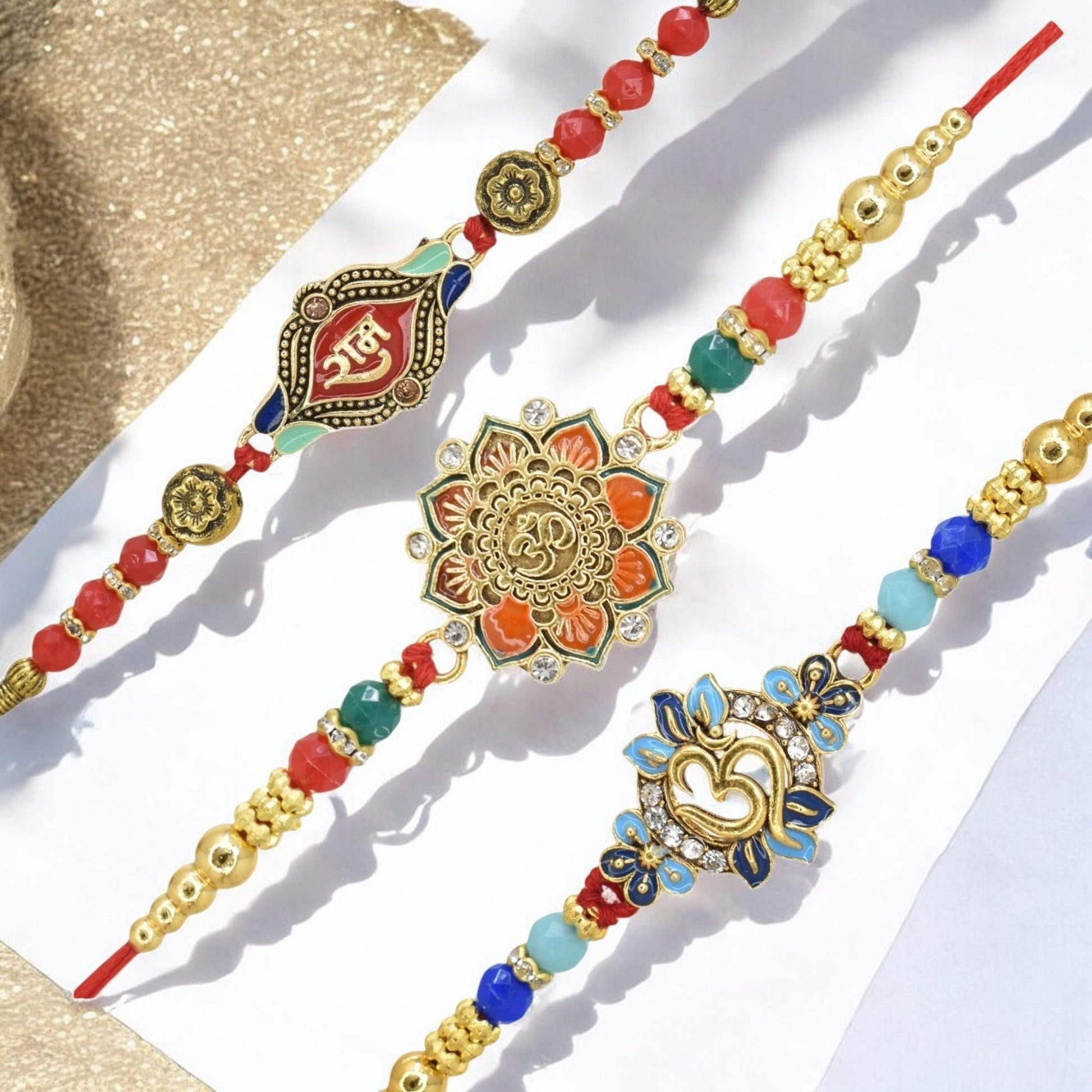 Rakhi with Greeting Card and Box