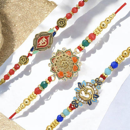 Rakhi with Greeting Card and Box