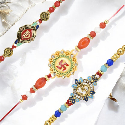 Rakhi with Greeting Card and Box