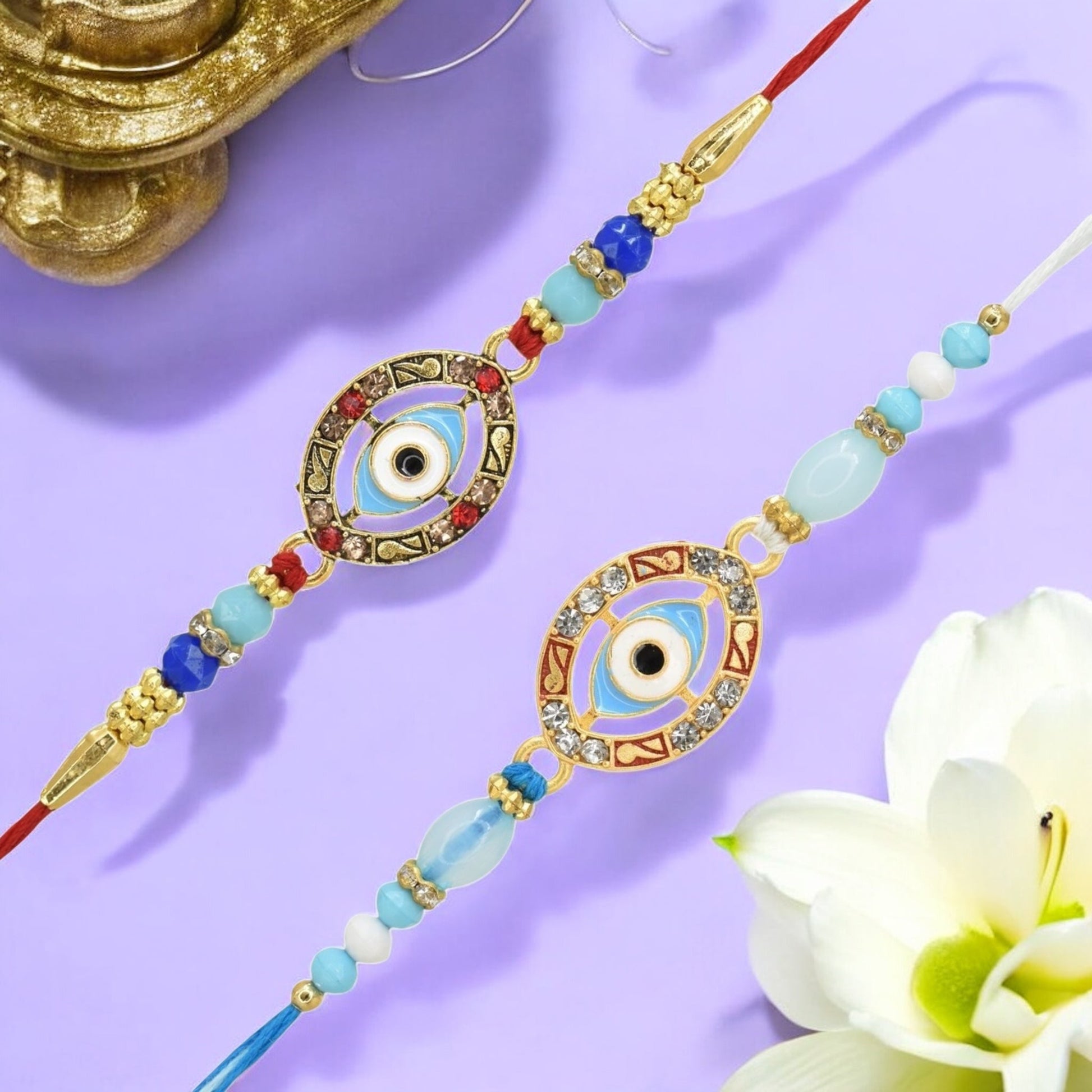 Rakhi with Greeting Card and Box