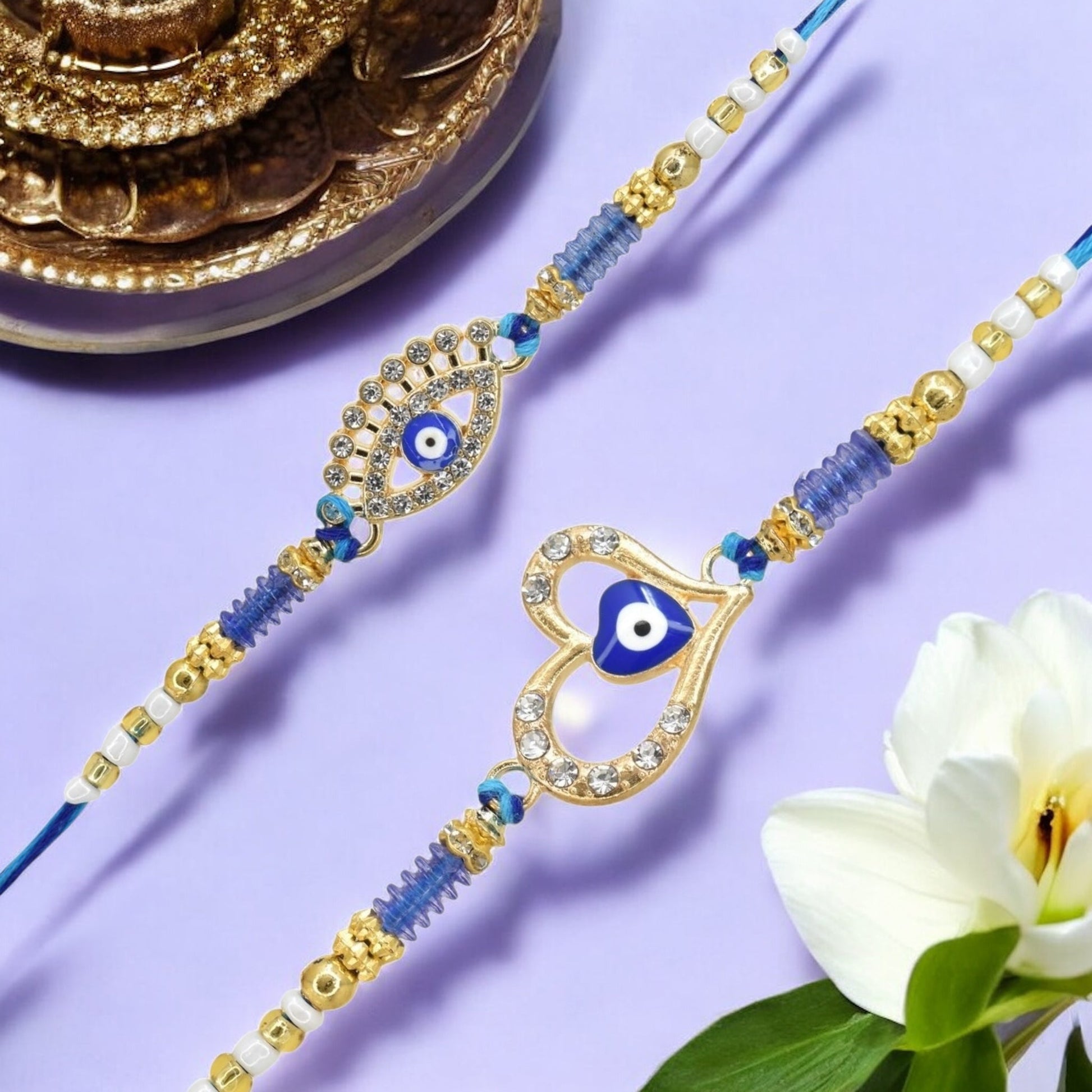 Rakhi with Greeting Card and Box