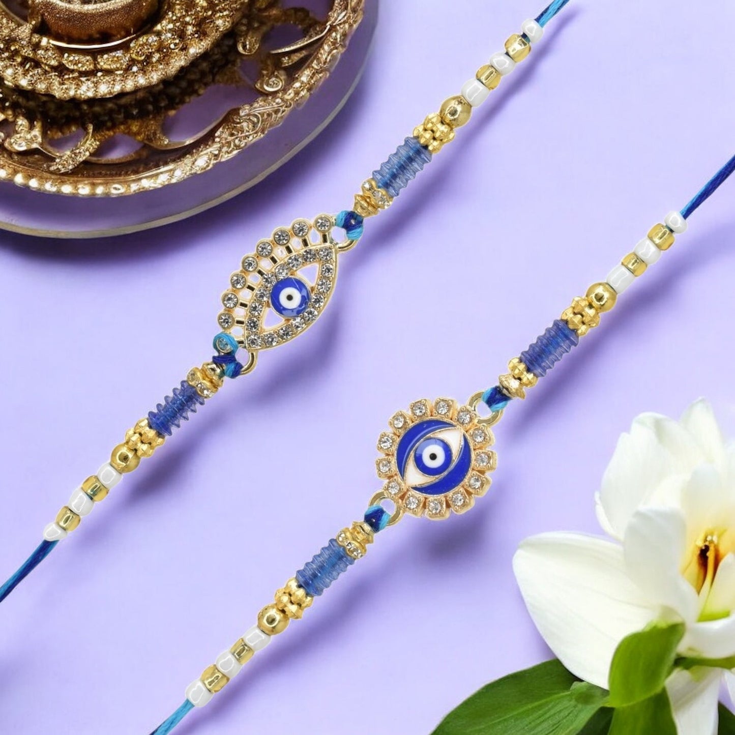 Rakhi with Greeting Card and Box