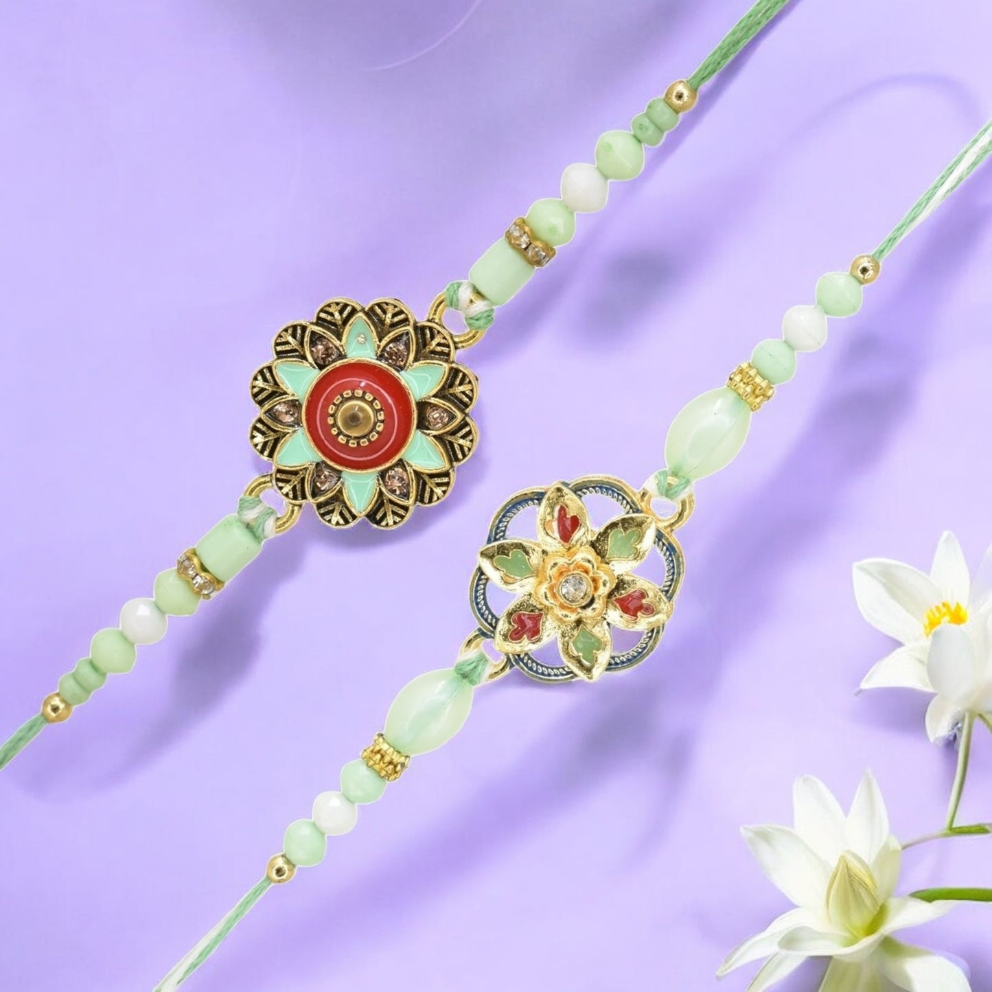 Rakhi with Greeting Card and Box