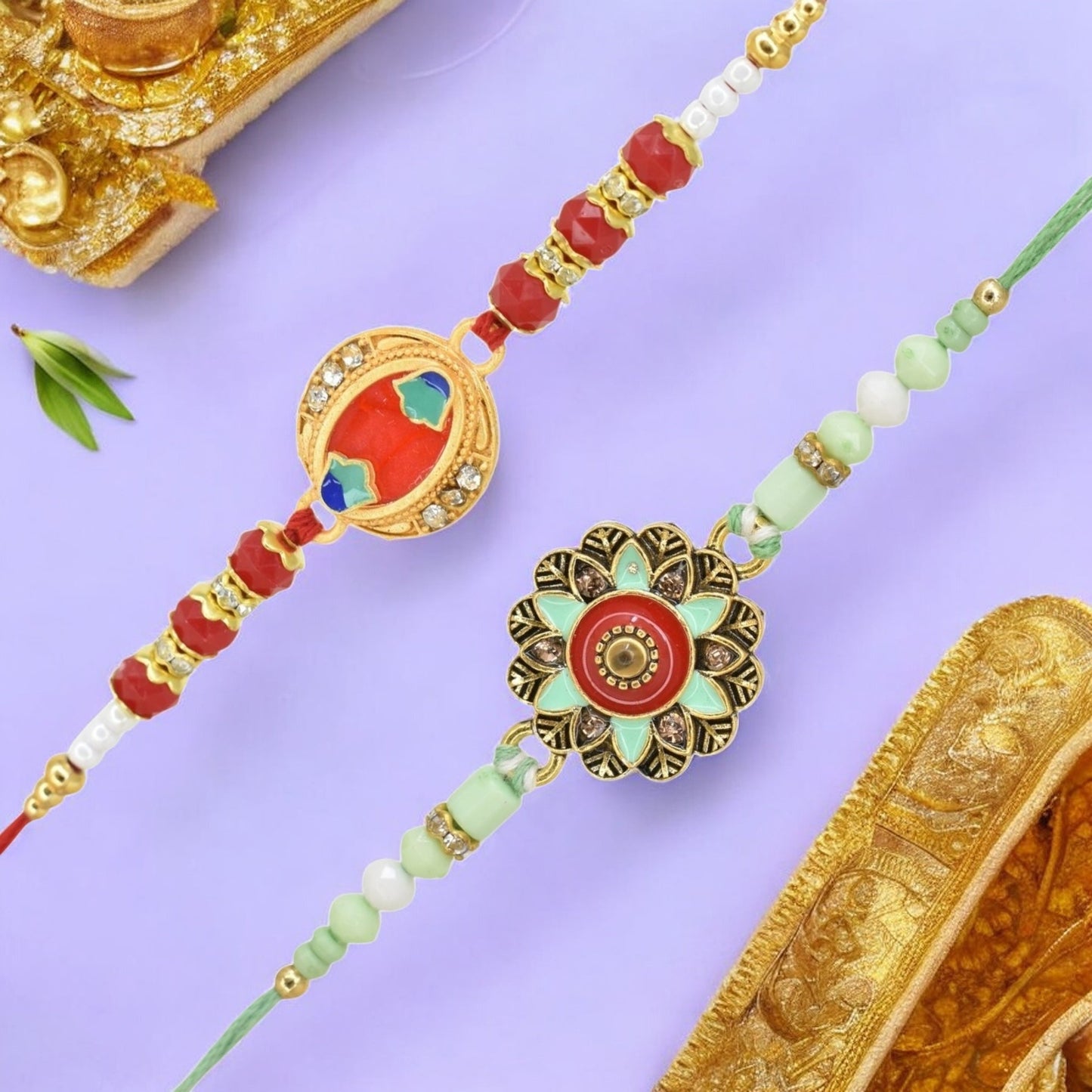 Rakhi with Greeting Card and Box