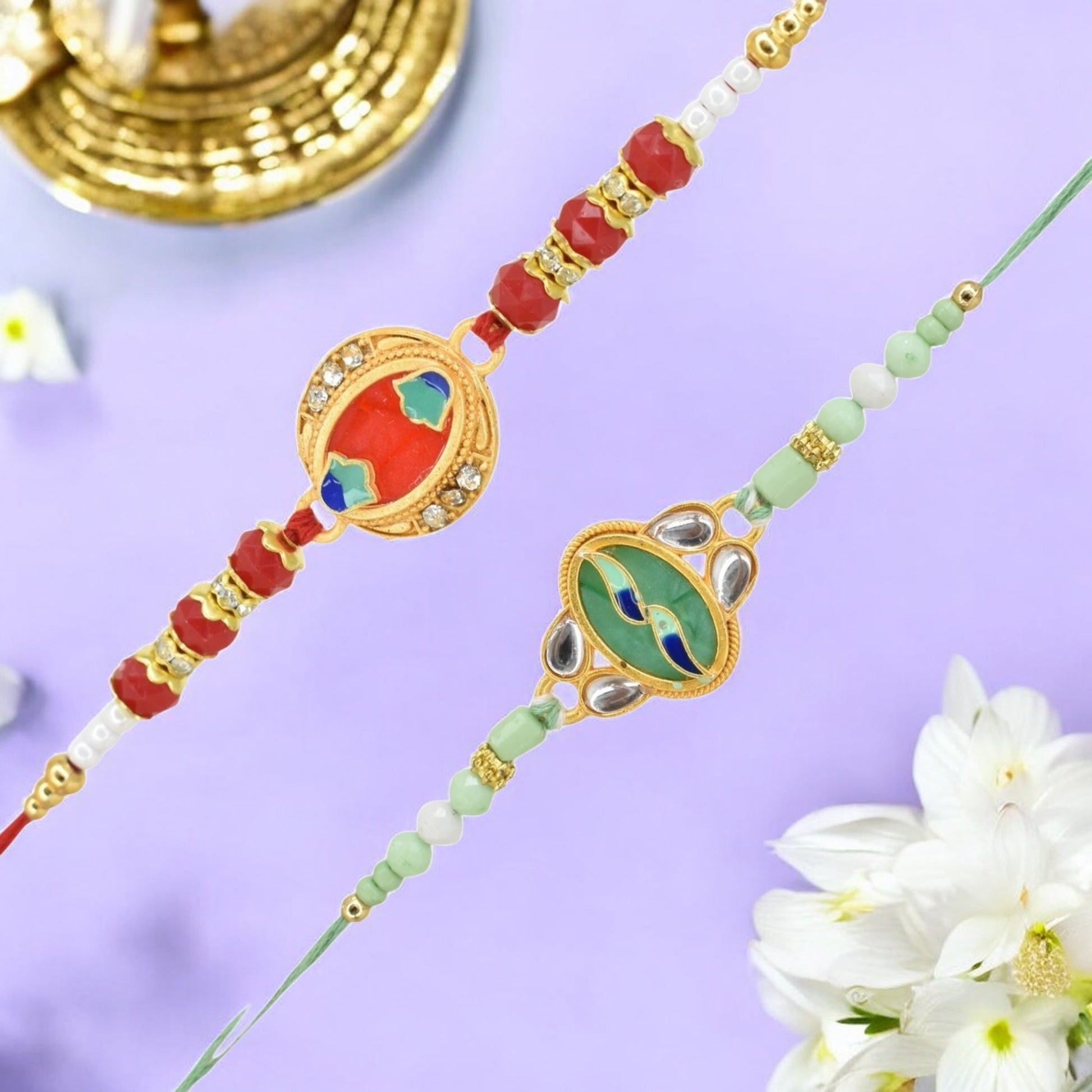 Rakhi with Greeting Card and Box