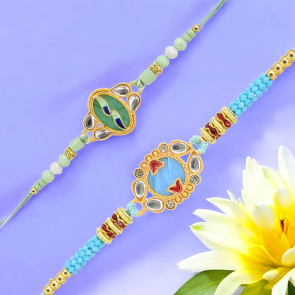 Rakhi with Greeting Card and Box