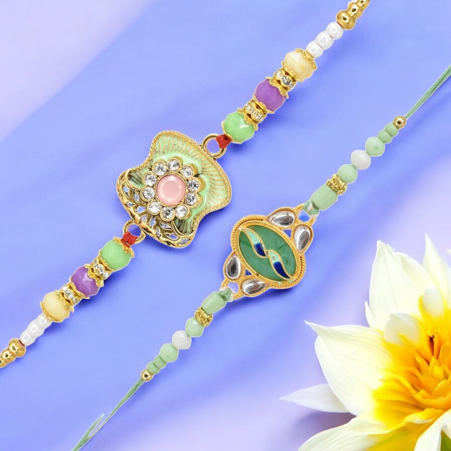 Rakhi with Greeting Card and Box