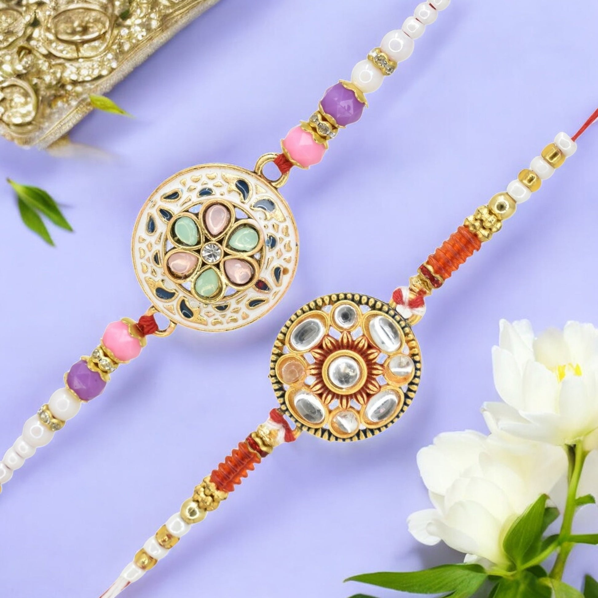 Rakhi with Greeting Card and Box