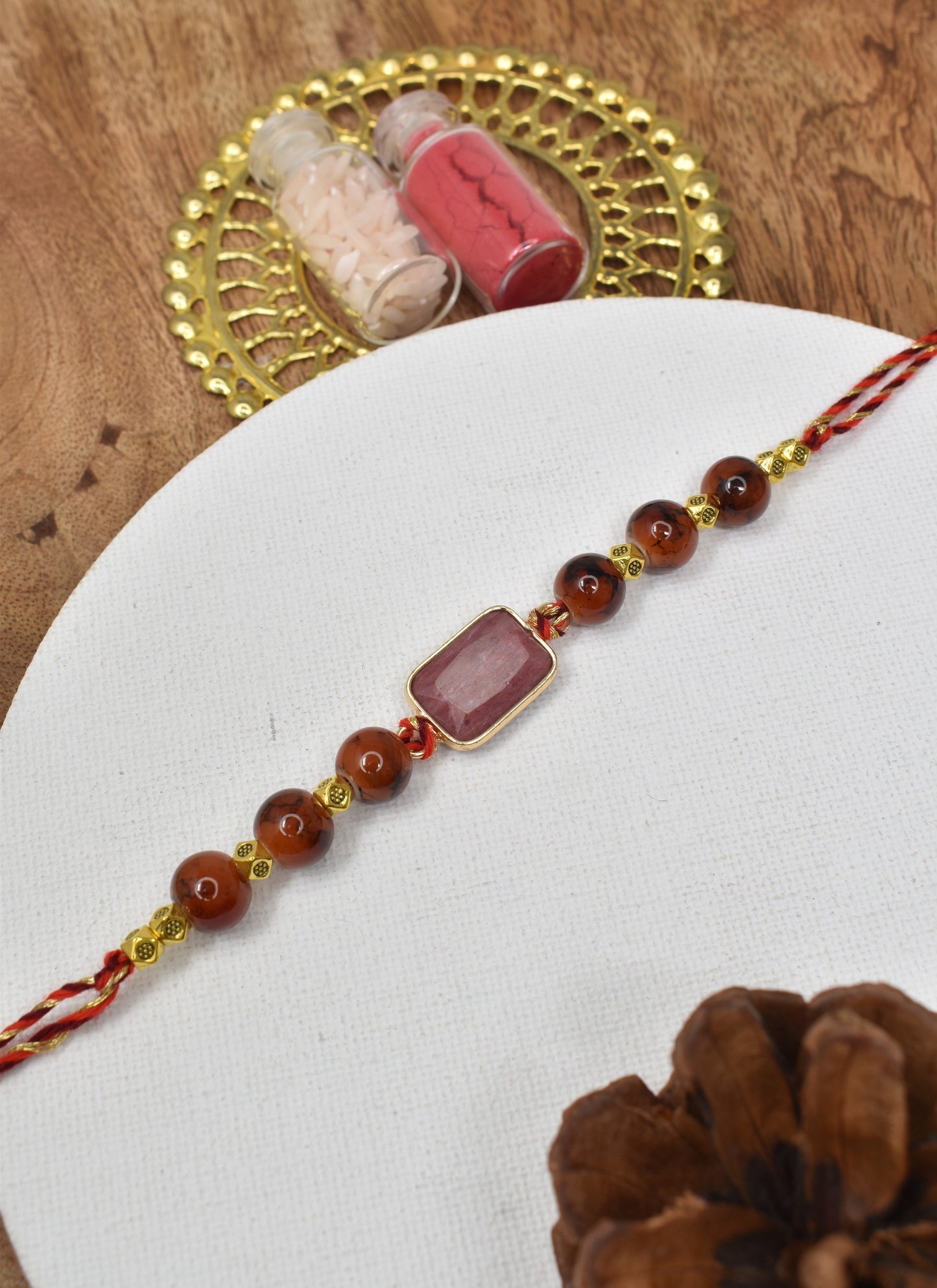 Premium Gemstone Rakhi
