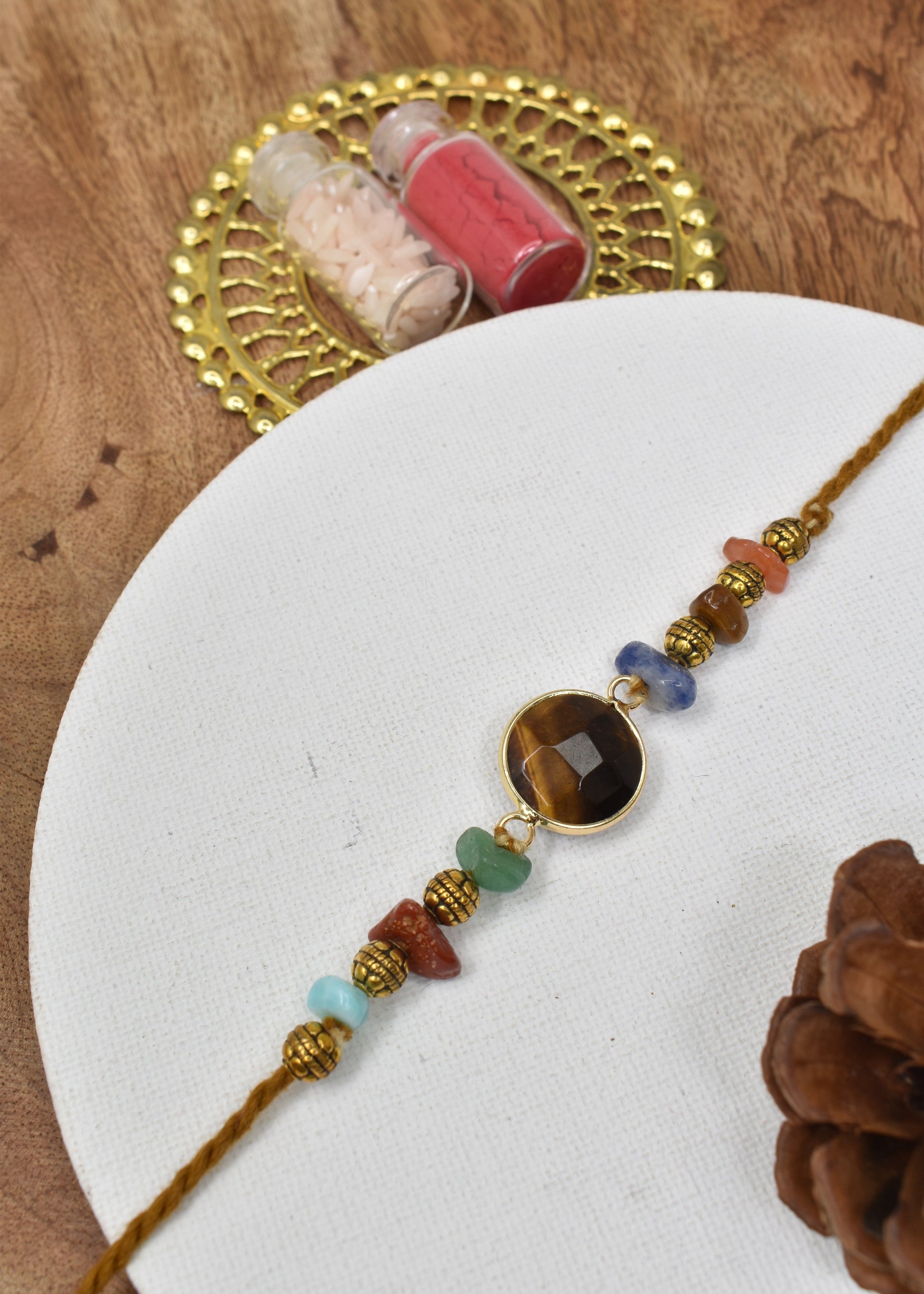 Premium Gemstone Rakhi