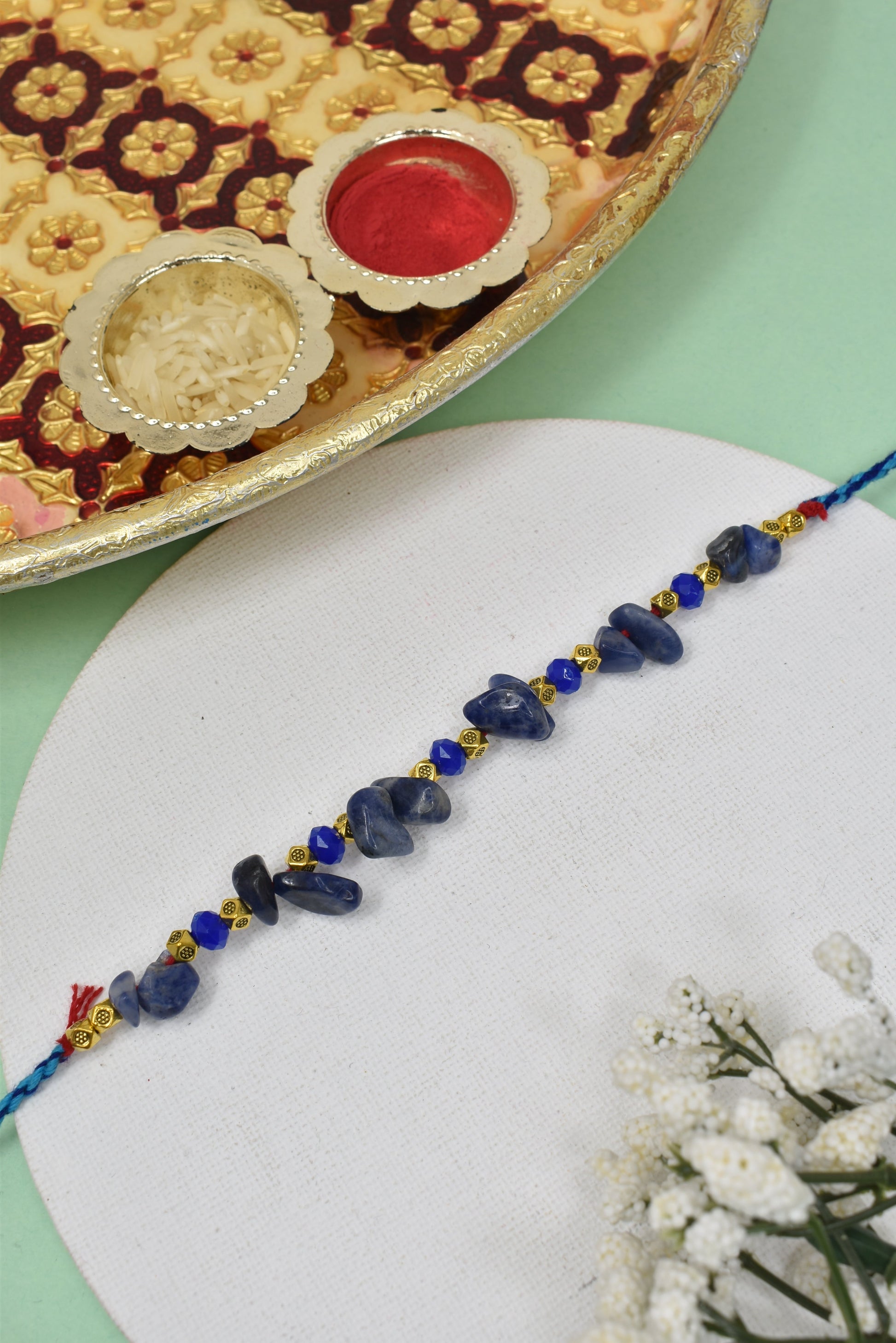 Premium Gemstone Rakhi