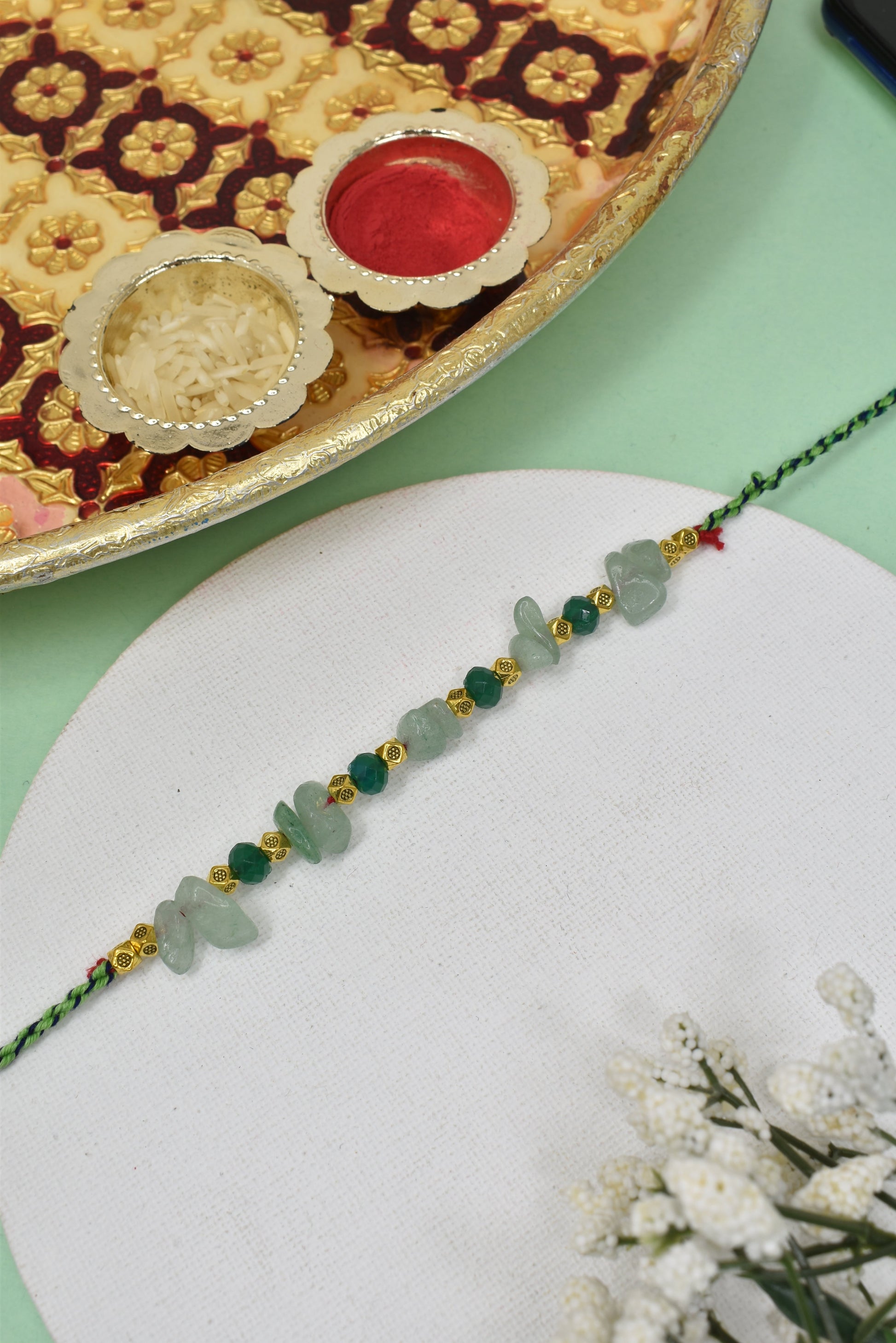 Premium Gemstone Rakhi