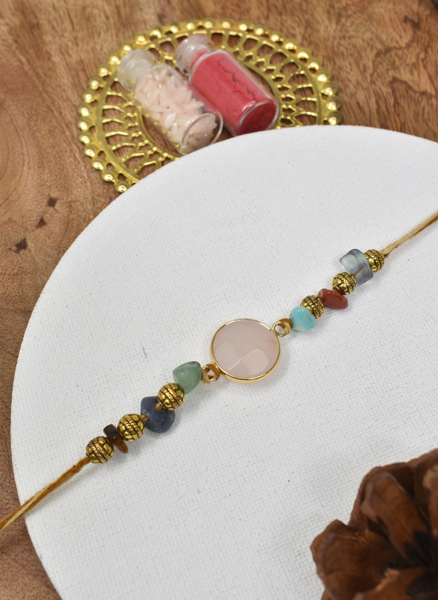 Premium Gemstone Rakhi