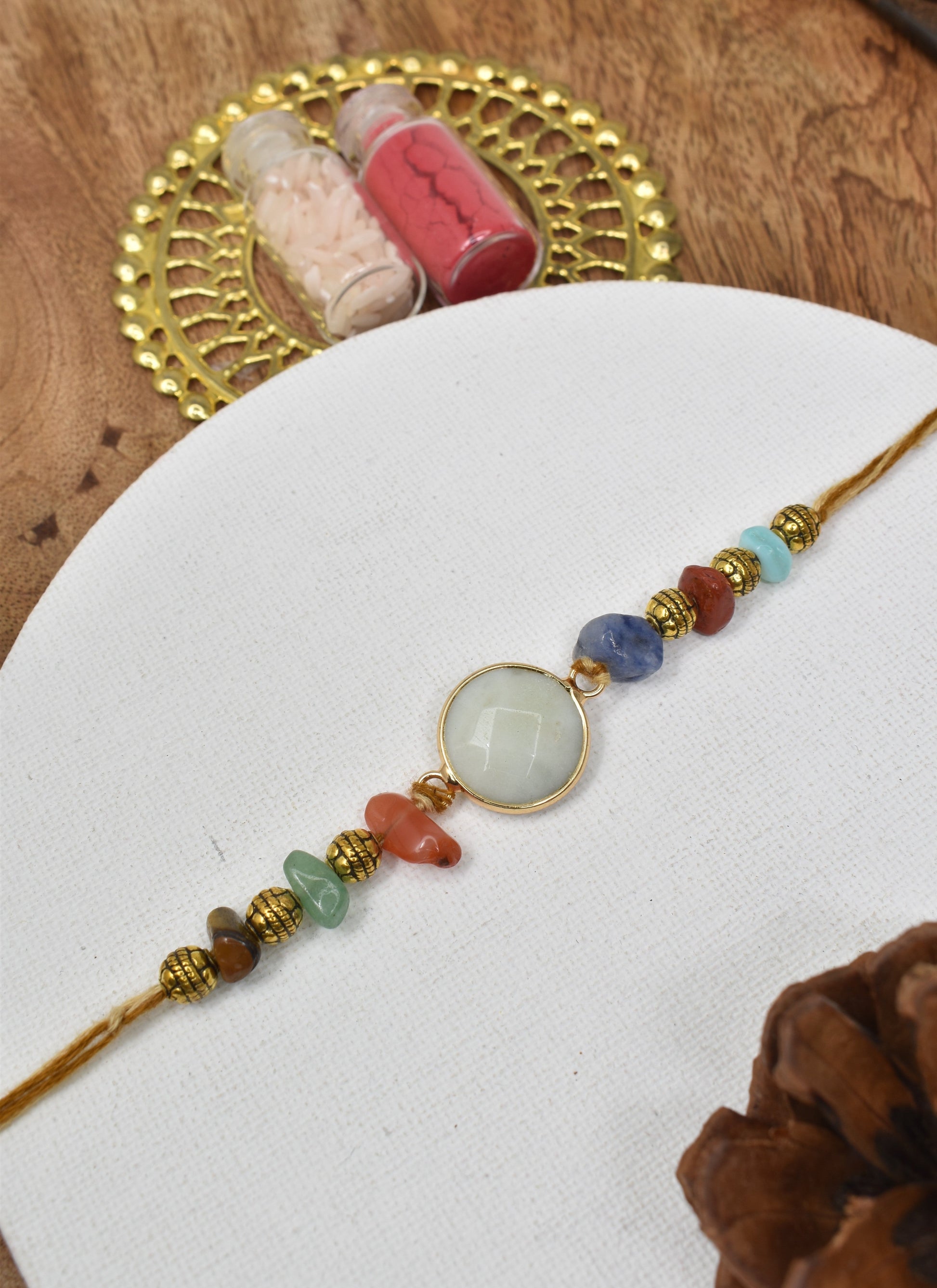 Premium Gemstone Rakhi