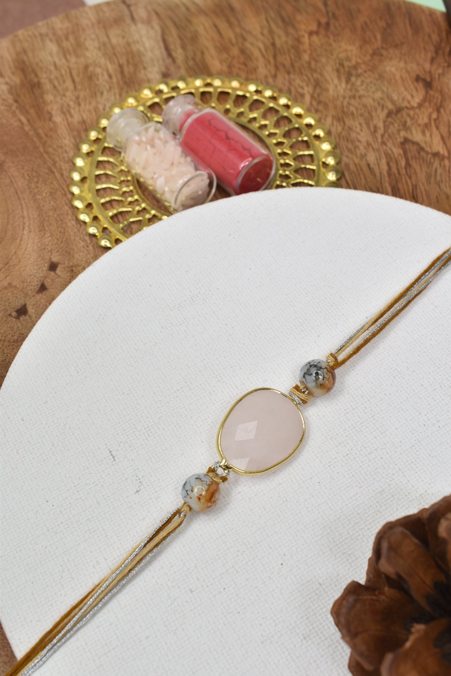 Premium Gemstone Rakhi