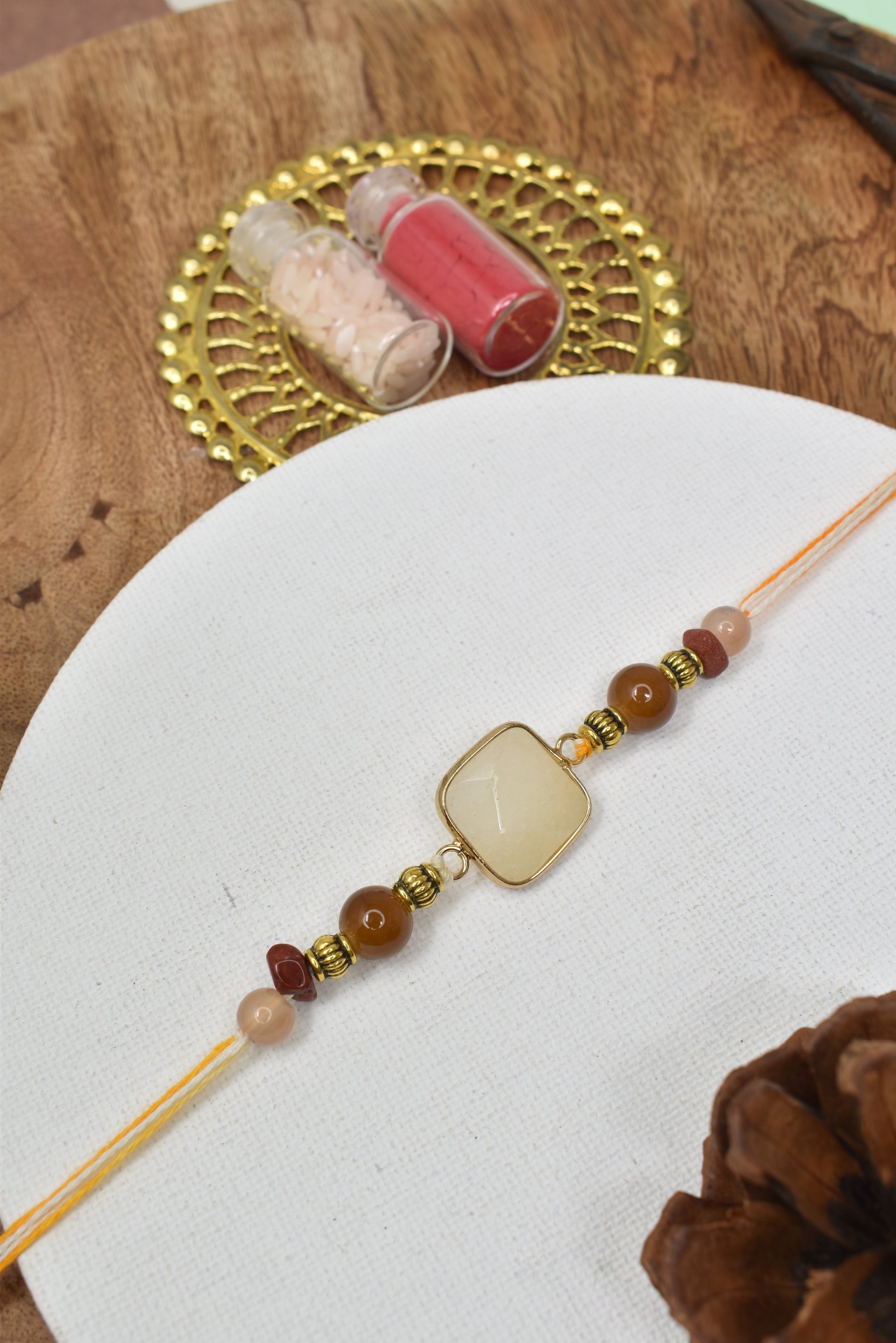 Premium Gemstone Rakhi