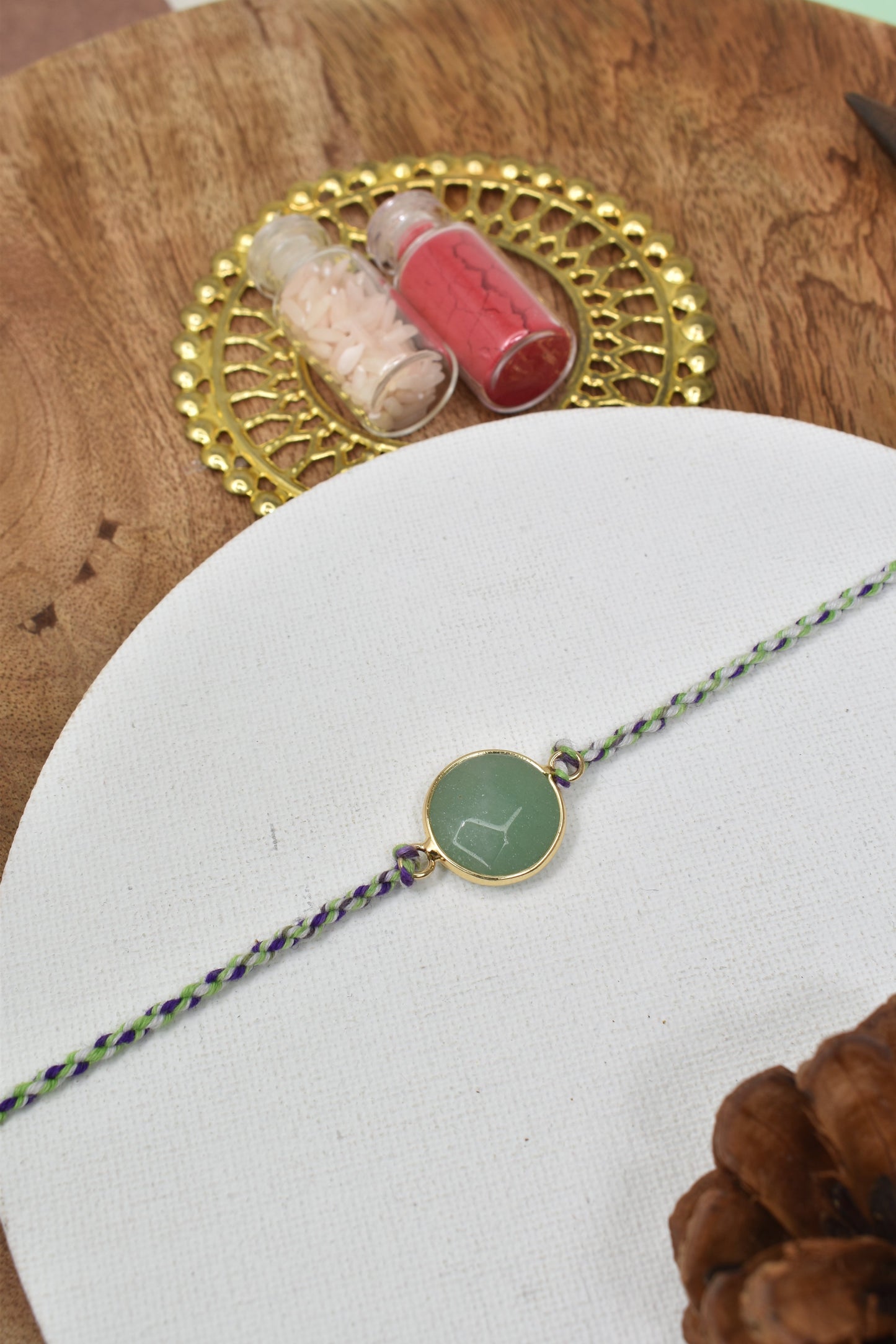 Premium Gemstone Rakhi