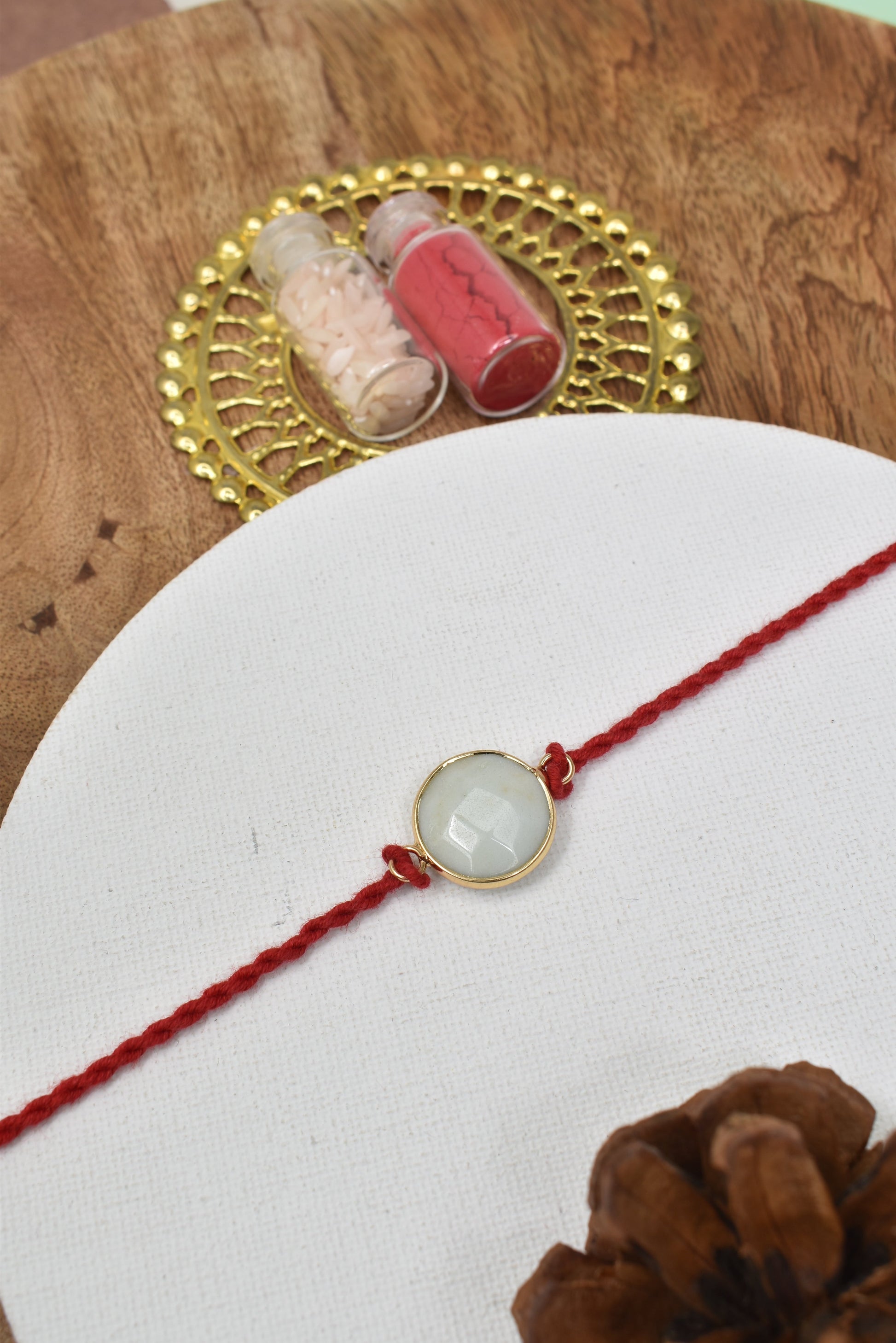 Premium Gemstone Rakhi