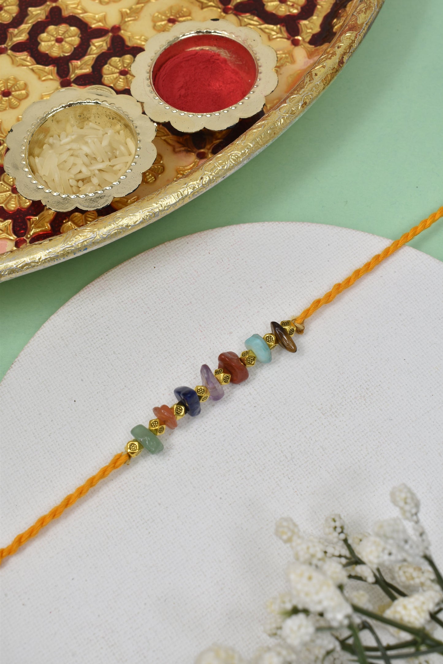 Premium Gemstone Rakhi