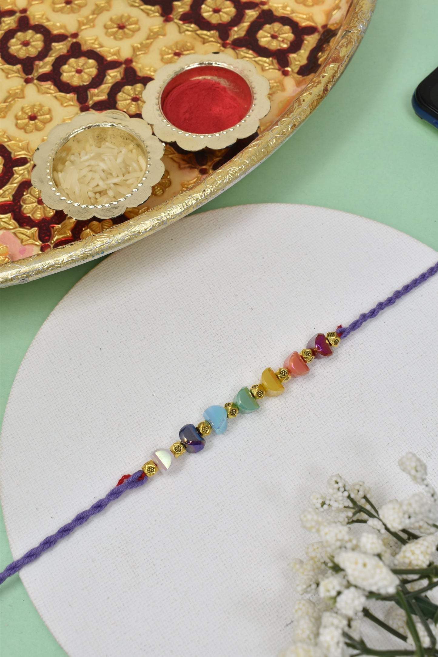 Premium Gemstone Rakhi