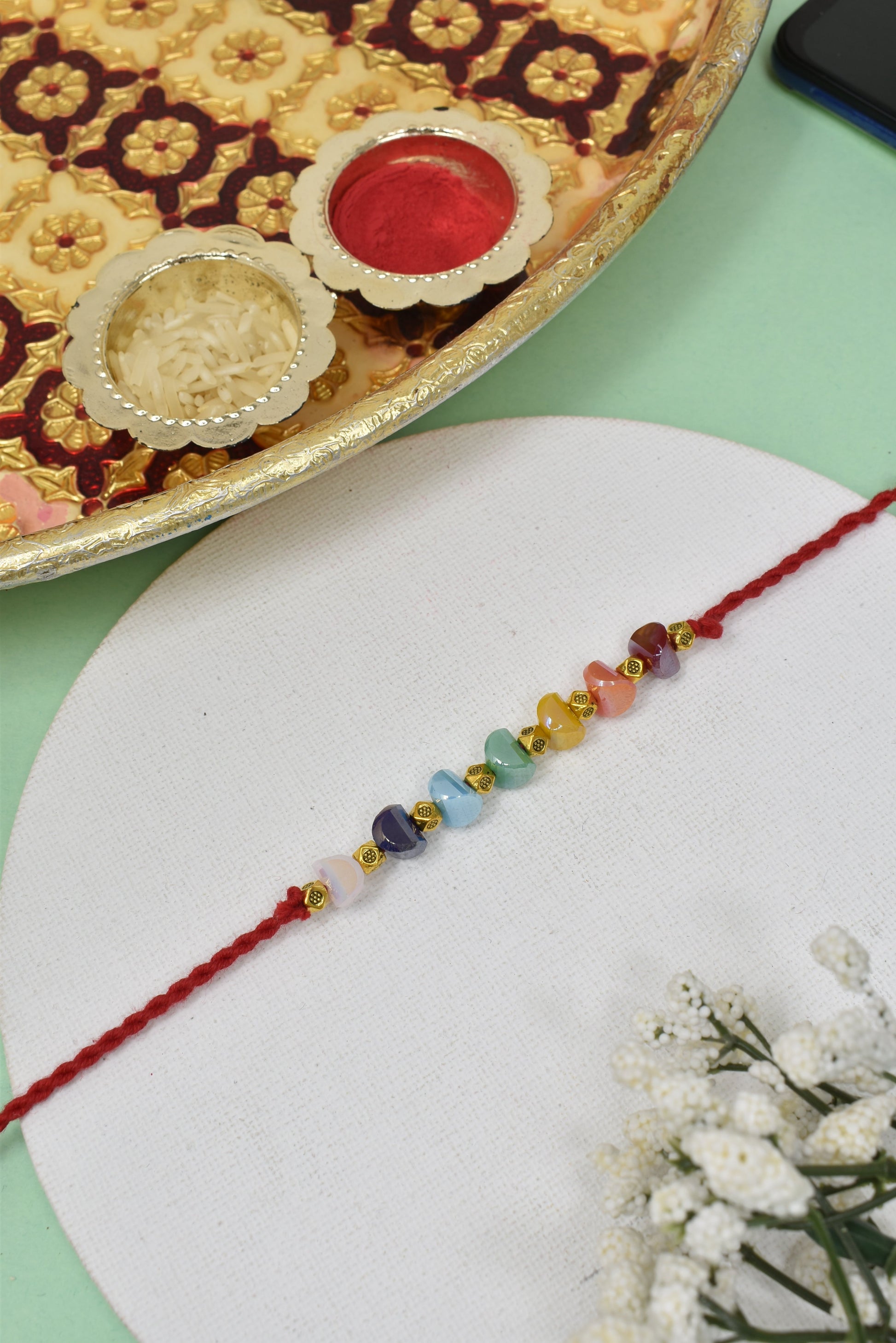 Premium Gemstone Rakhi