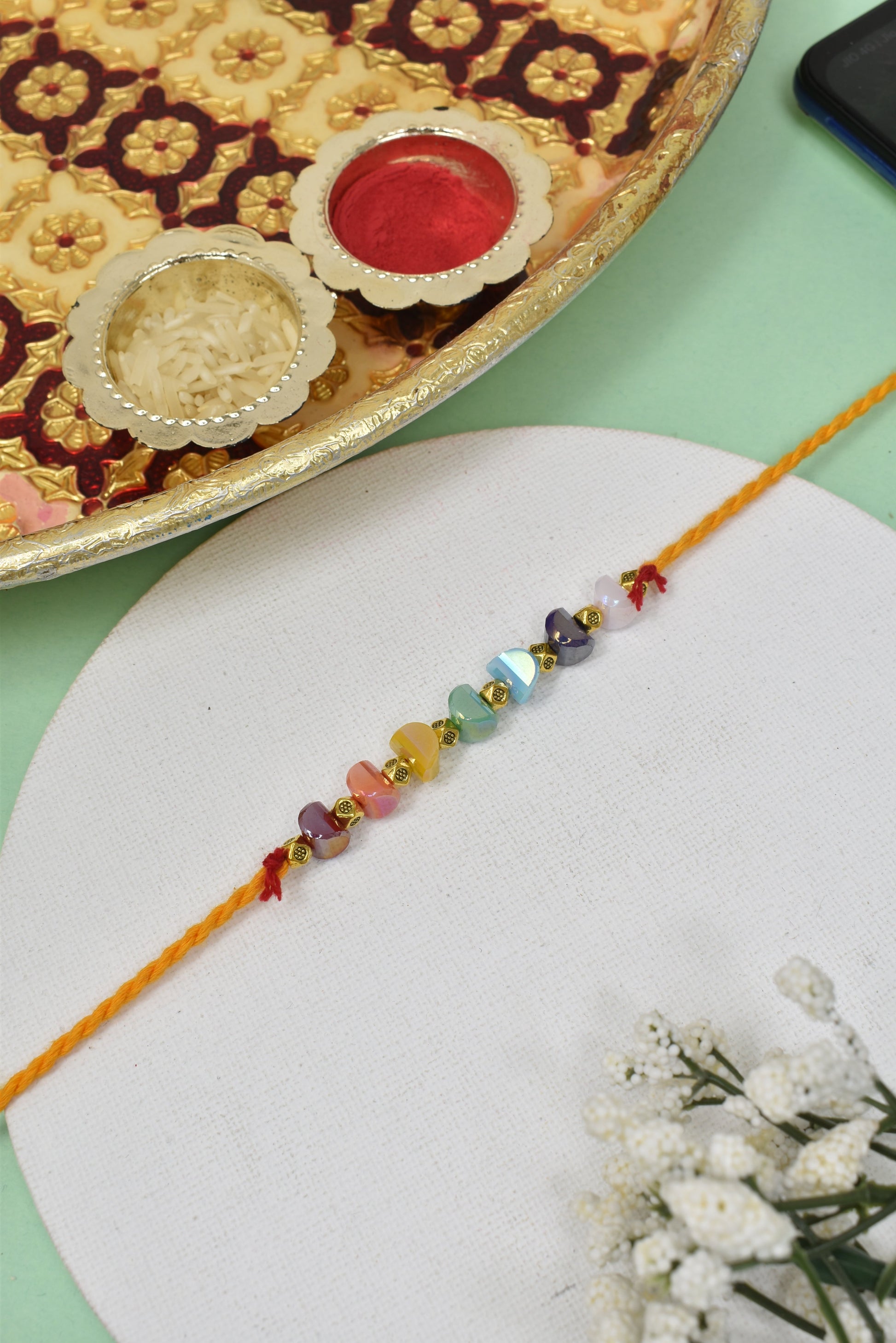 Premium Gemstone Rakhi