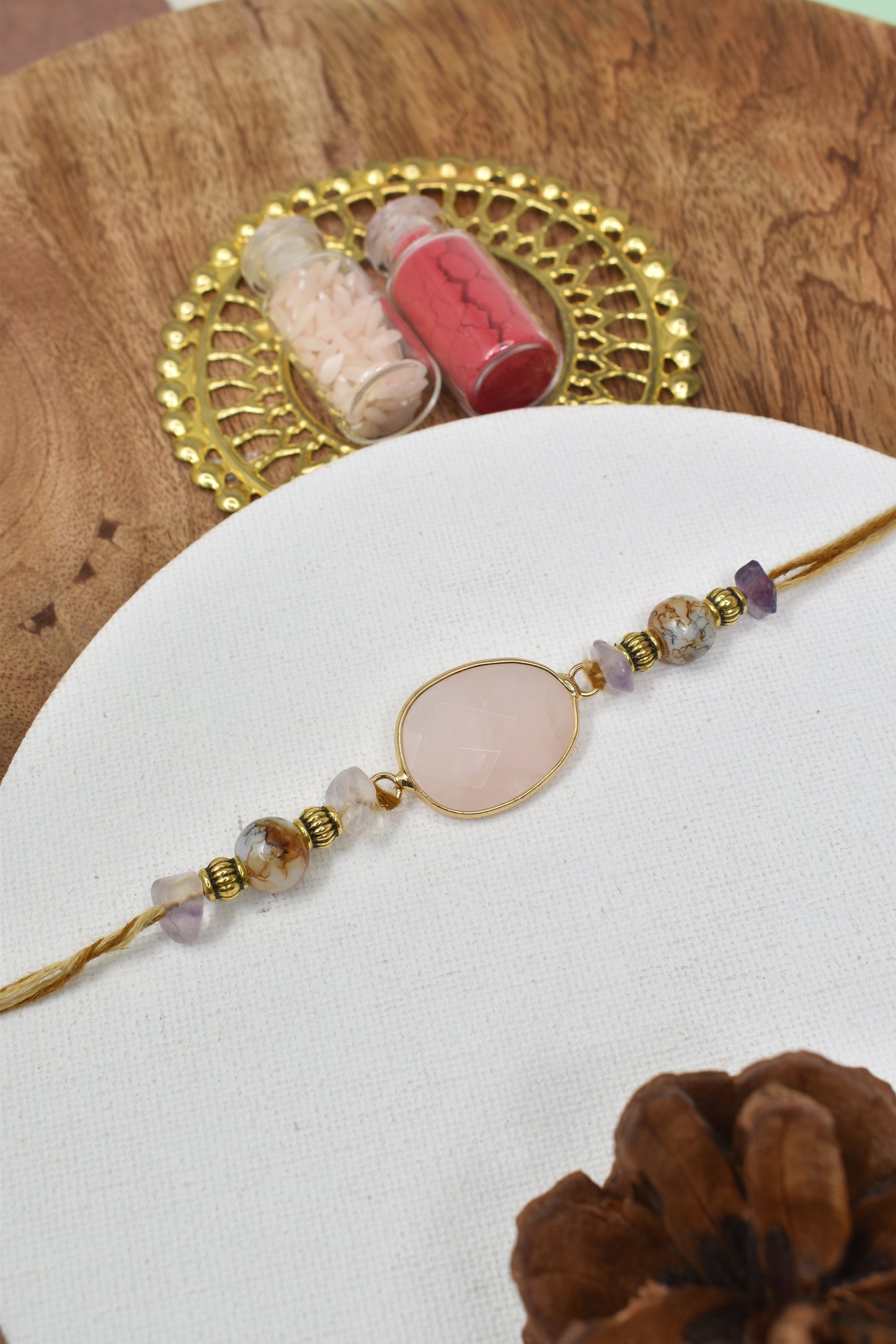 Premium Gemstone Rakhi