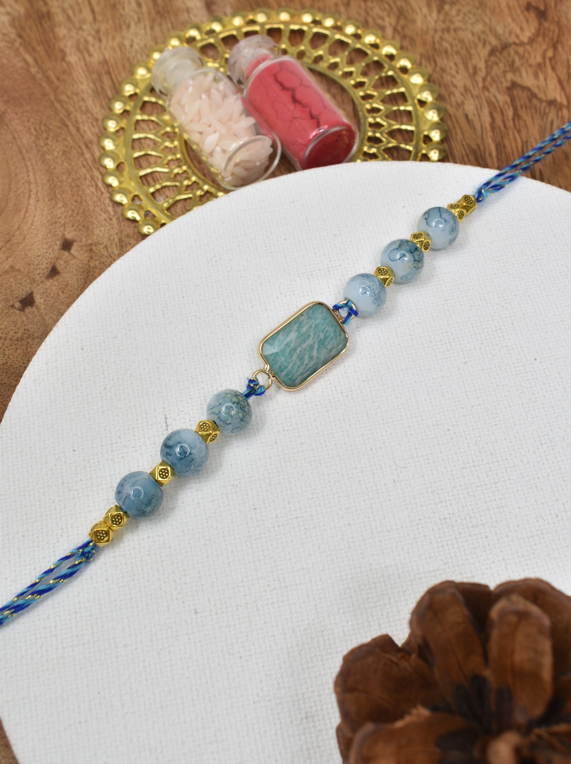 Premium Gemstone Rakhi