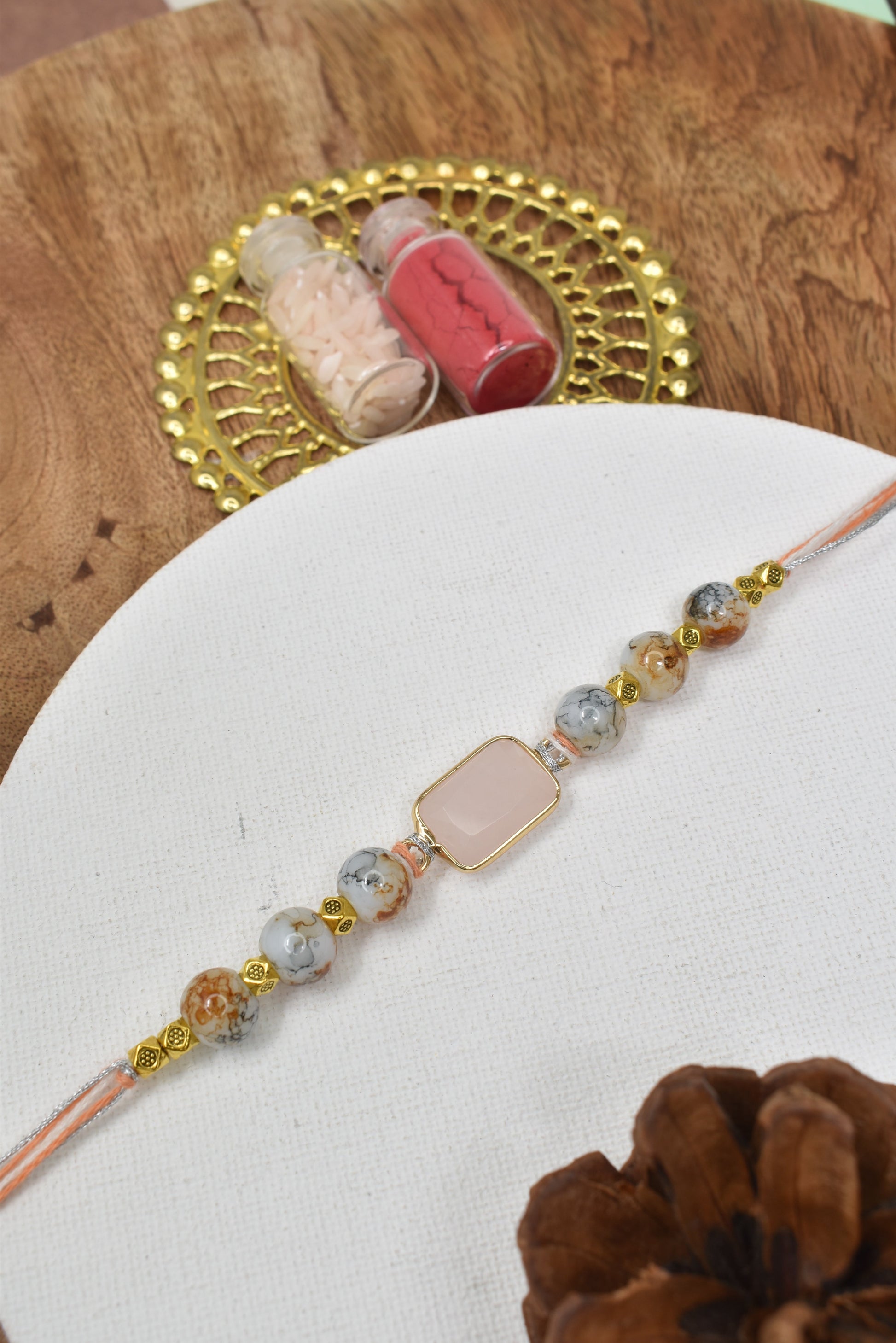 Premium Gemstone Rakhi