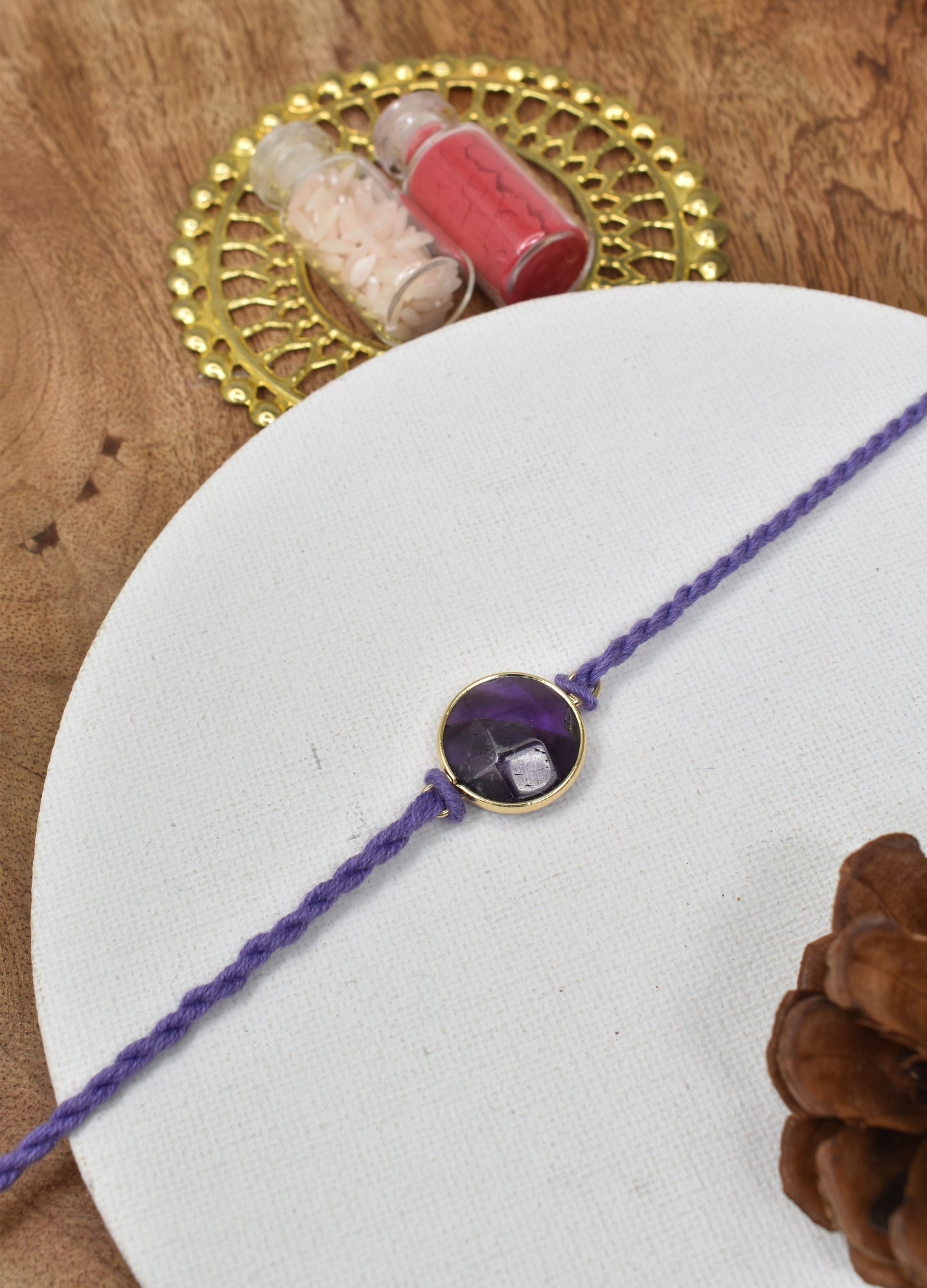 Premium Gemstone Rakhi