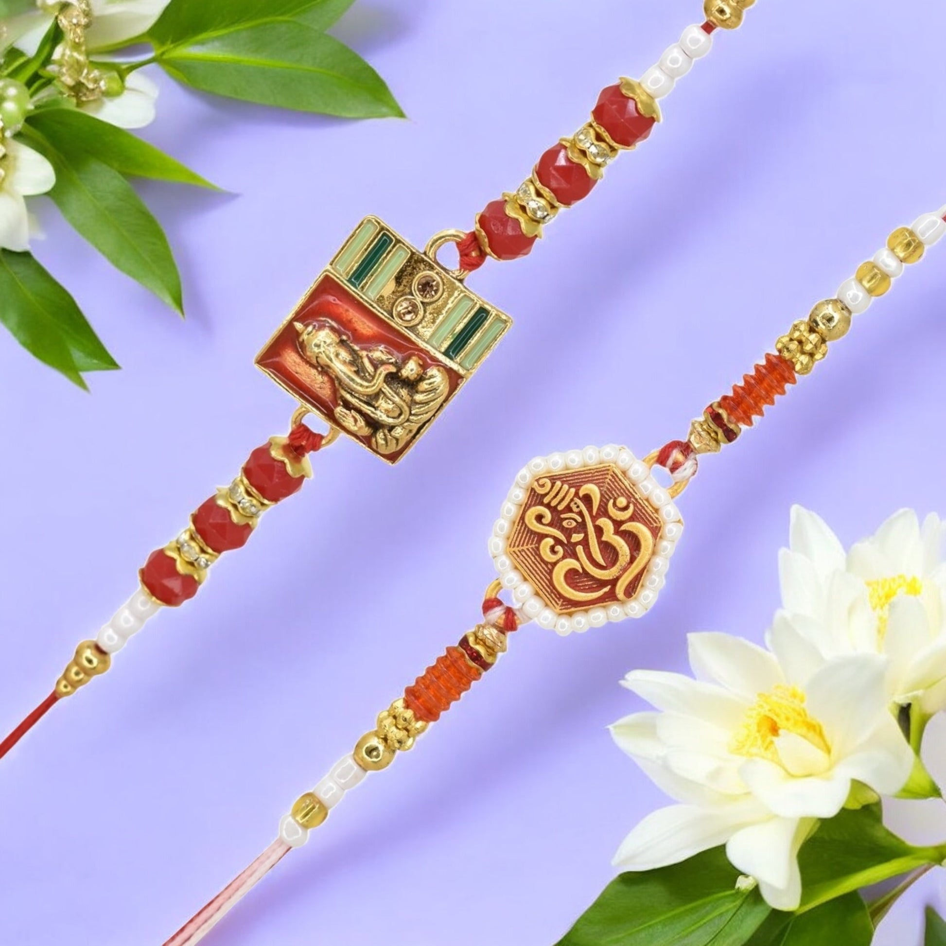 Rakhi with Greeting Card and Box