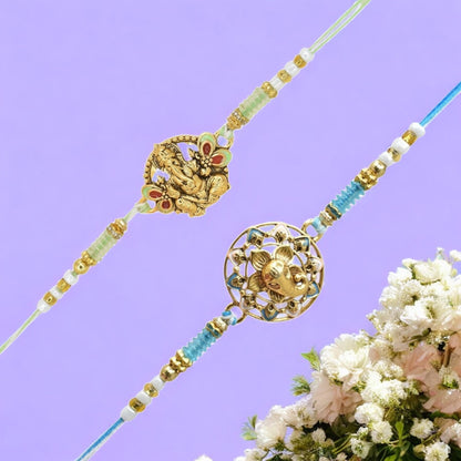 Rakhi with Greeting Card and Box