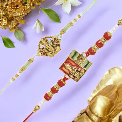 Rakhi with Greeting Card and Box