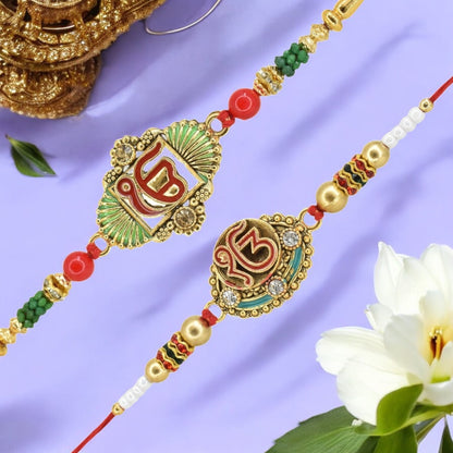 Rakhi with Greeting Card and Box