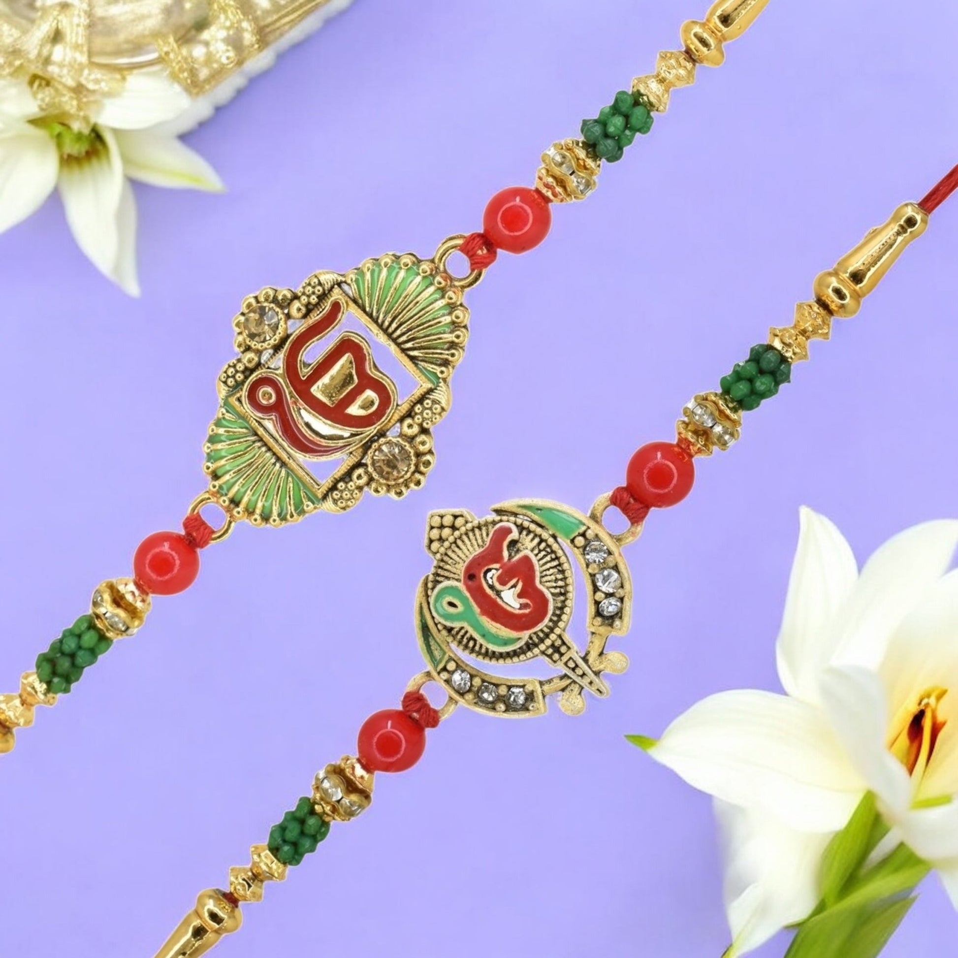 Rakhi with Greeting Card and Box