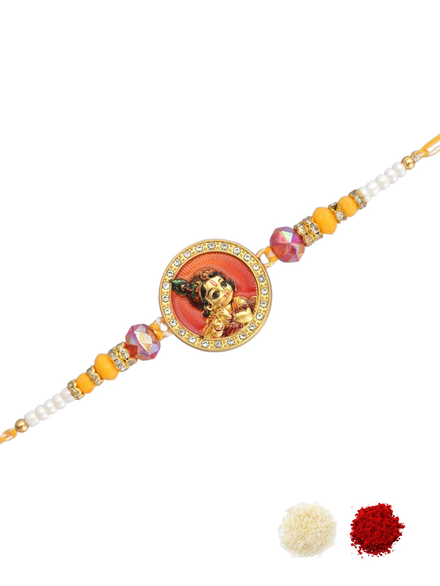 Designer AD Studded krishna Rakhi