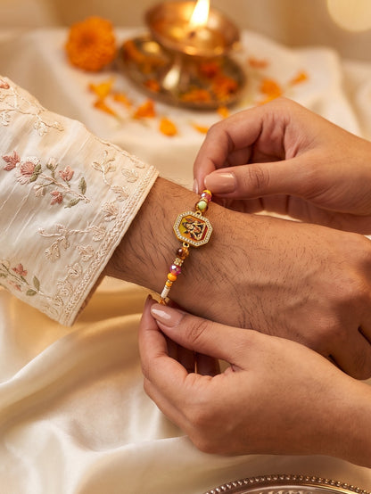 Designer AD Studded Shiva Rakhi