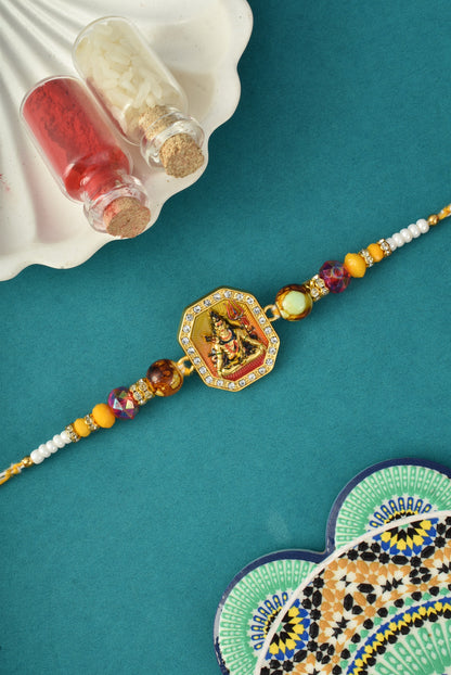 Designer AD Studded Shiva Rakhi