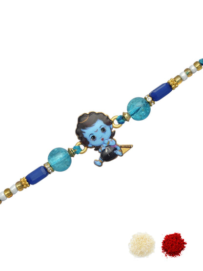 Bal Gopal Design Blue Rakhifor kids